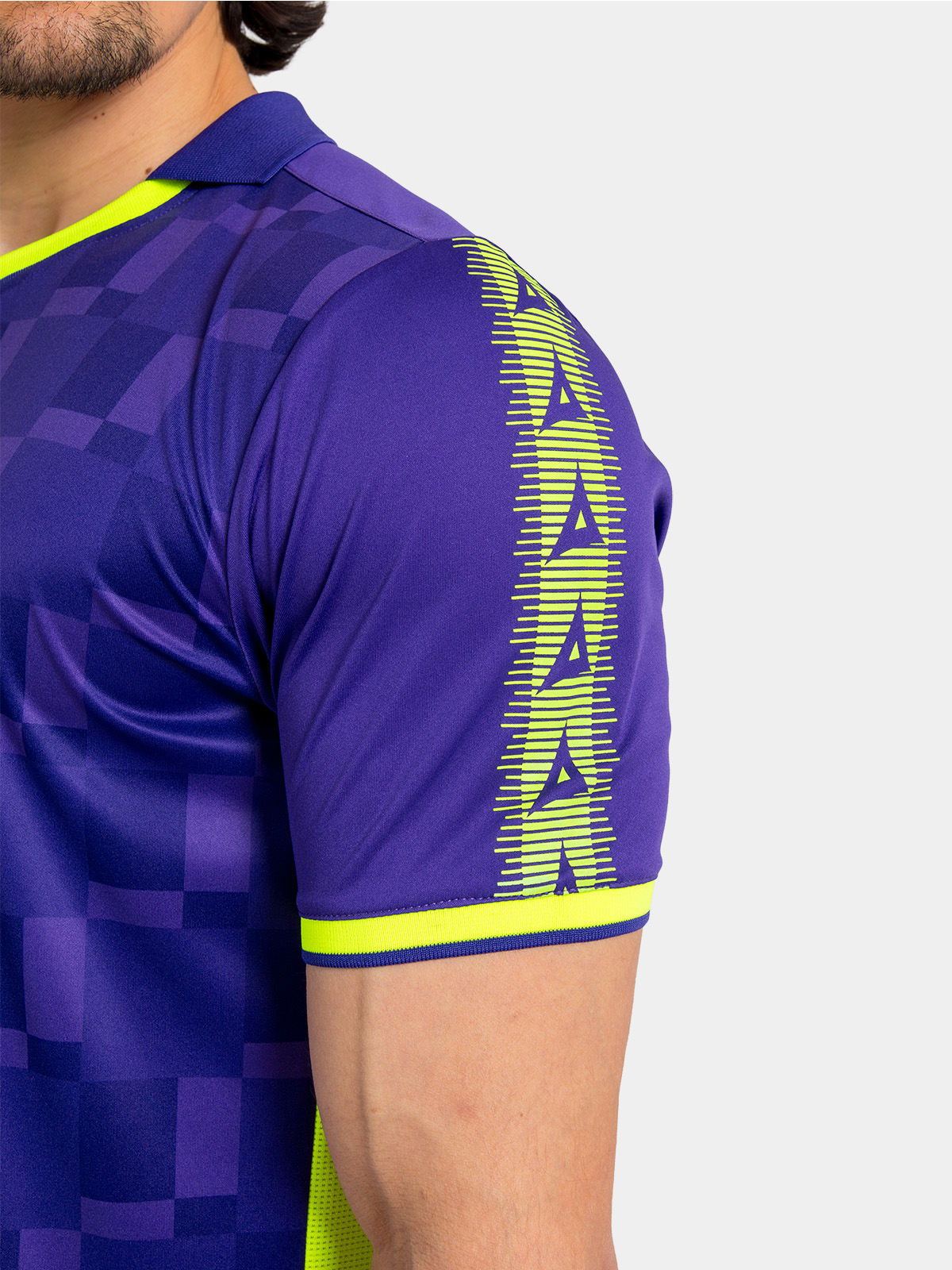 picture of sq pro jersey - purple/neon yellow
