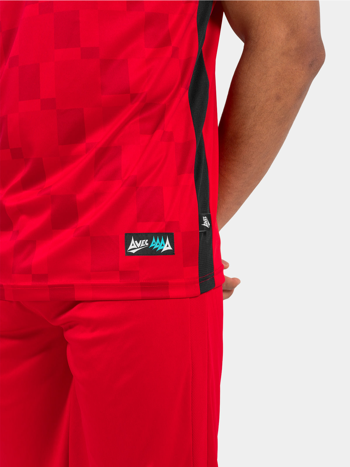 mesh ventilation panels on sq pro red jersey