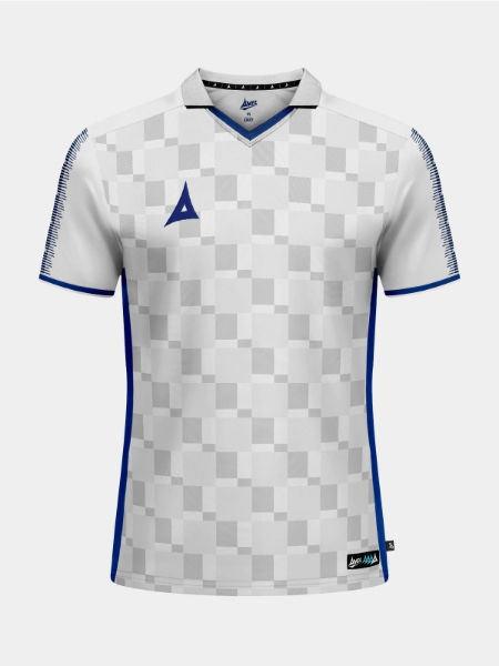 SQ Pro Jersey Grey with Navy Trim front view