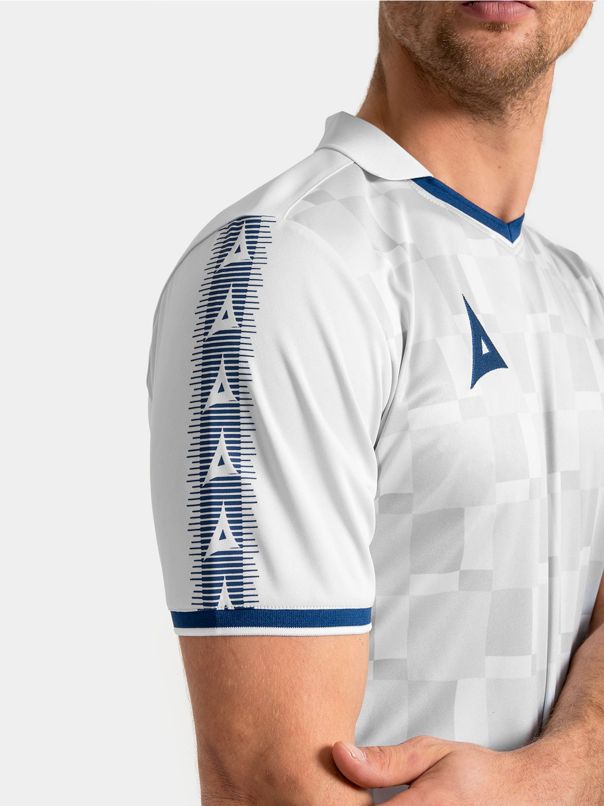 sport fit grey football jersey by avec sport