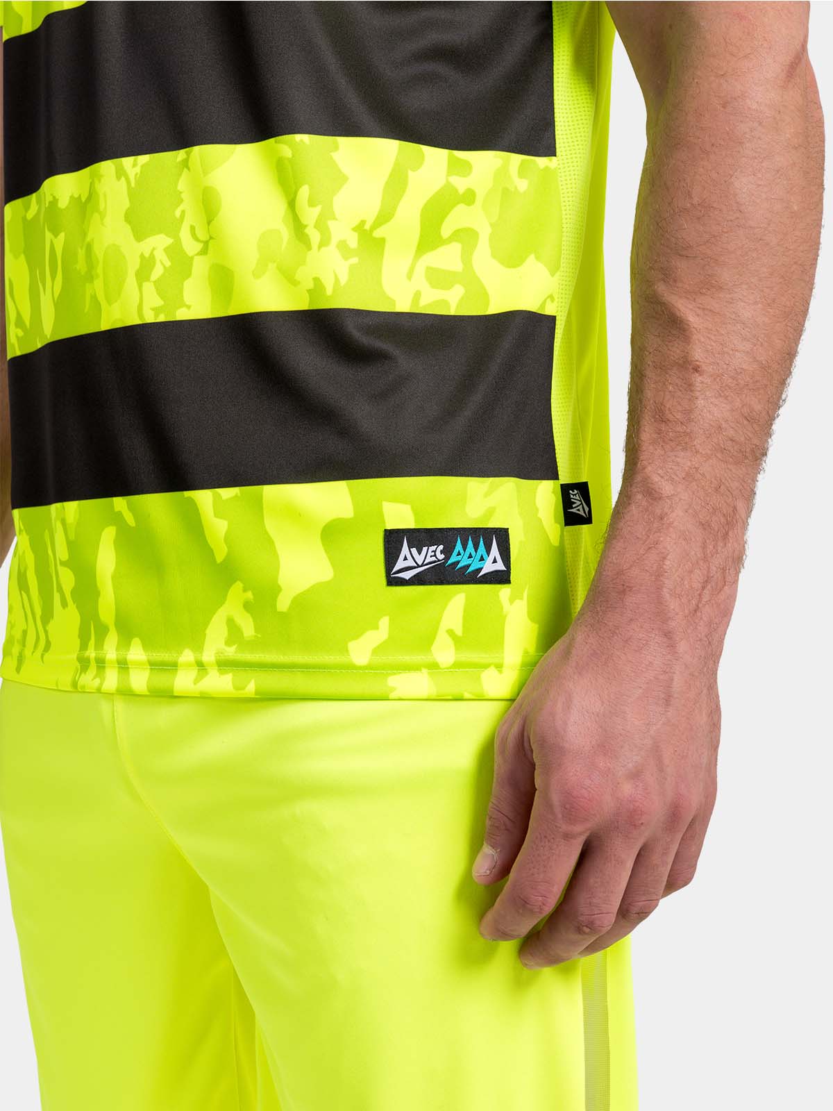 picture of pro intent hoop jersey - neon yellow/black