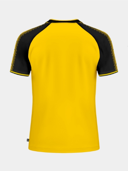 Rear view of the Yellow and Black Heritage jersey showing the clean space for custom name and number printing.