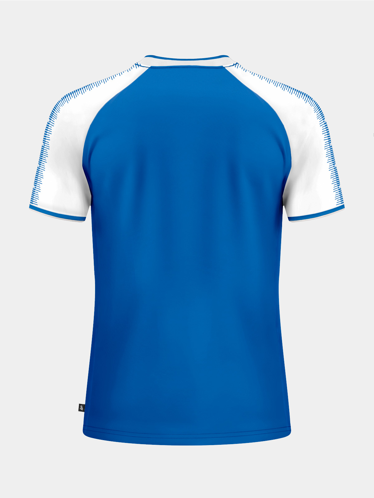 clean back view of the royal blue heritage jersey, ready for club sponsor and player numbering.