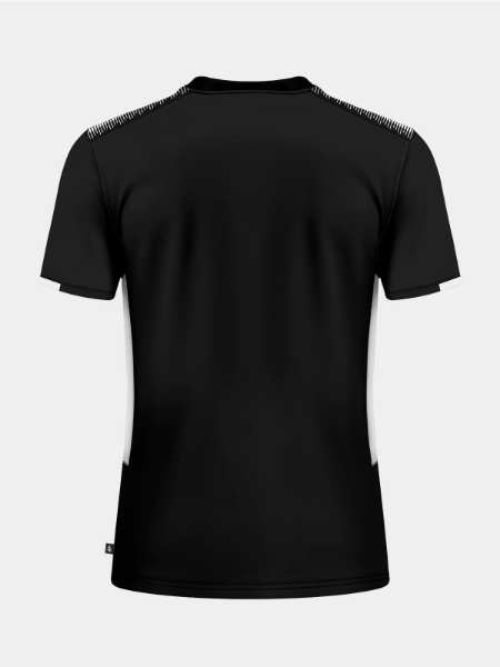 Rear perspective of the Black training top, showcasing a clean back for club branding or numbering.