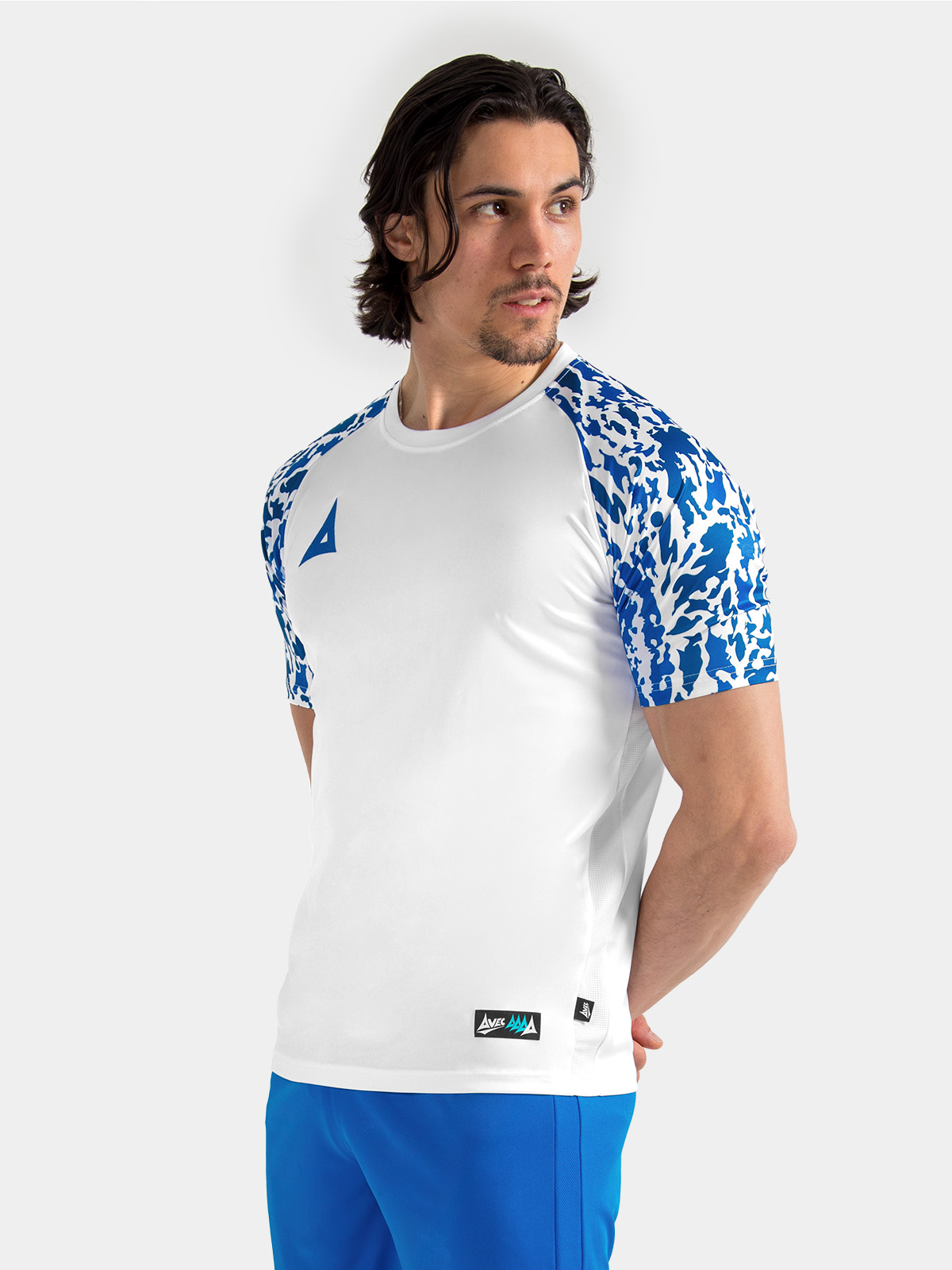 picture of classic pro jersey - white/royal