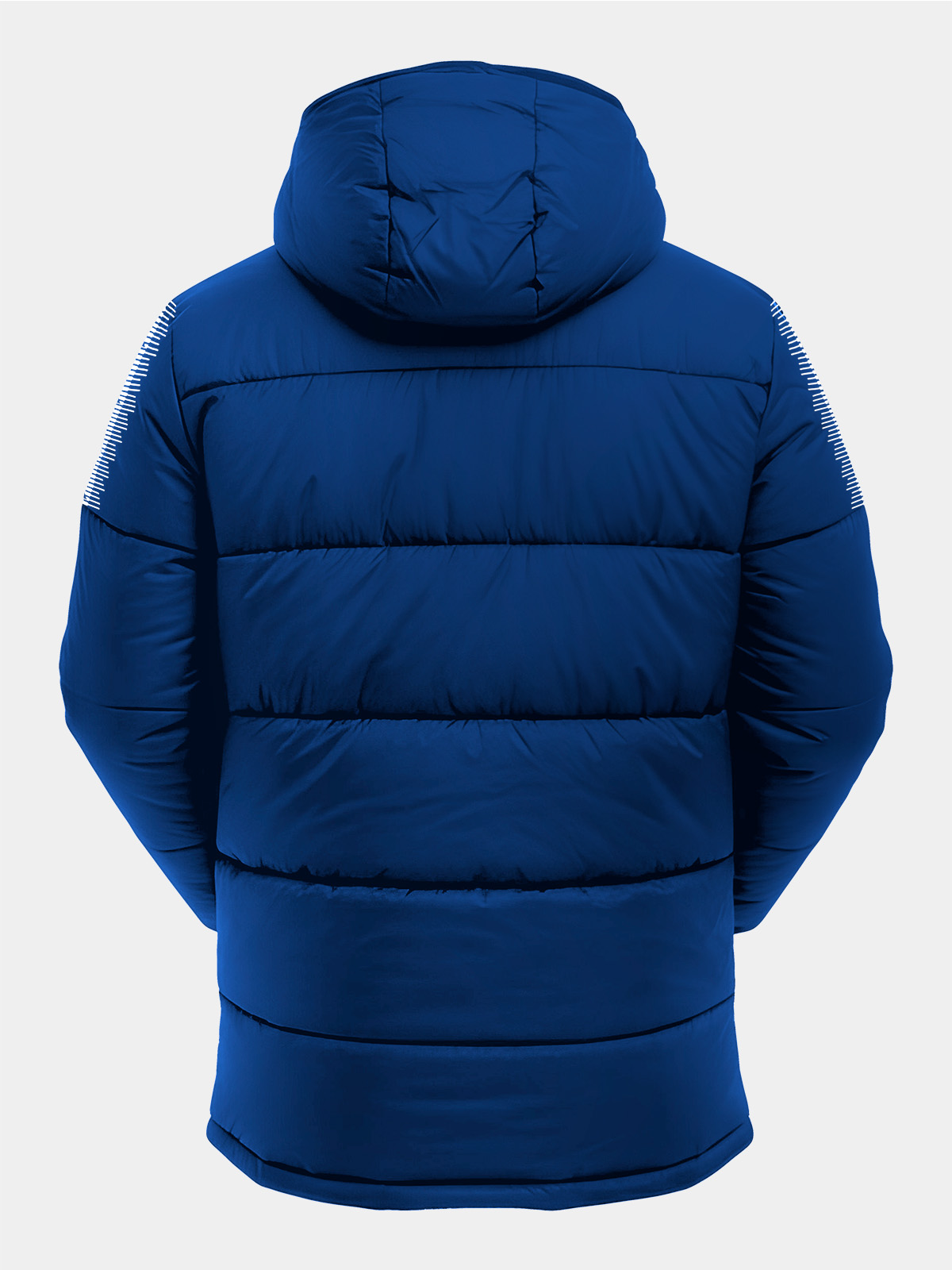avec evolve pro padded jacket in navy – back