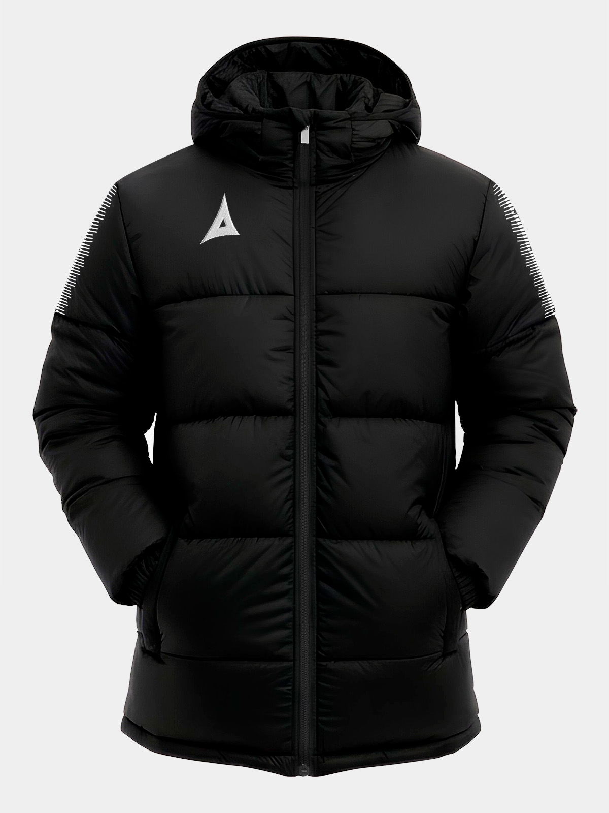 avec evolve pro padded jacket in black – front view