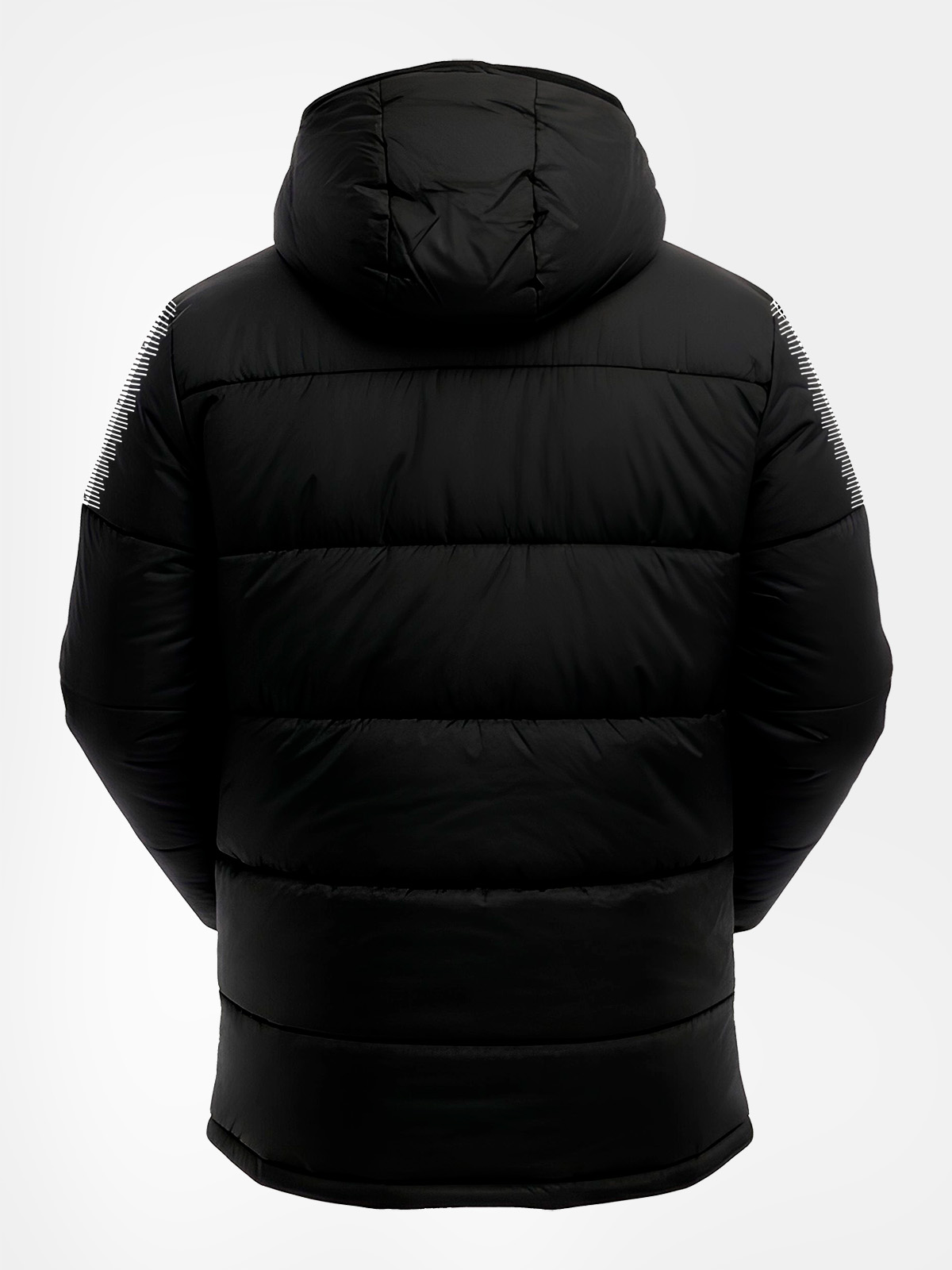 avec evolve pro padded jacket in black – back view