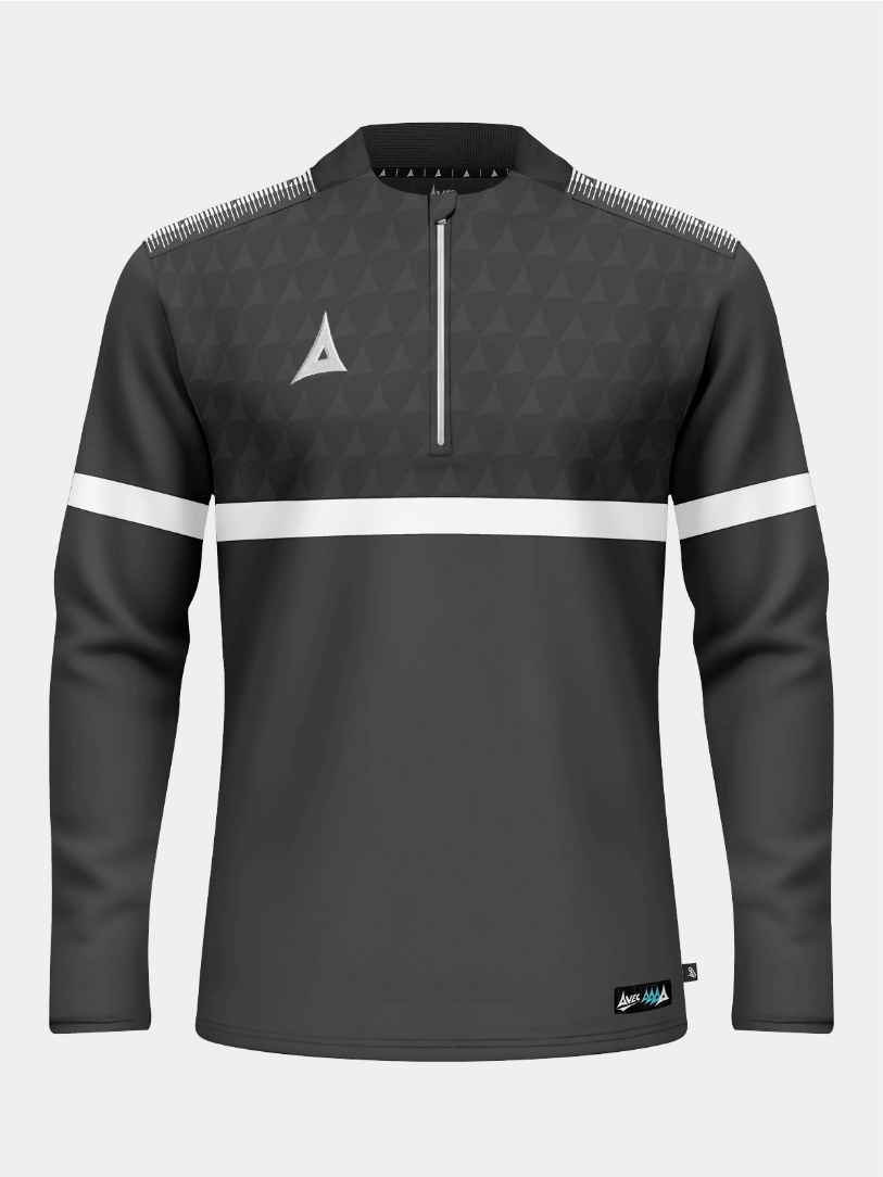 Front shot of the Anthracite Evolve Pro Overlay, displaying the modern charcoal colourway and contrast shoulder design panels.