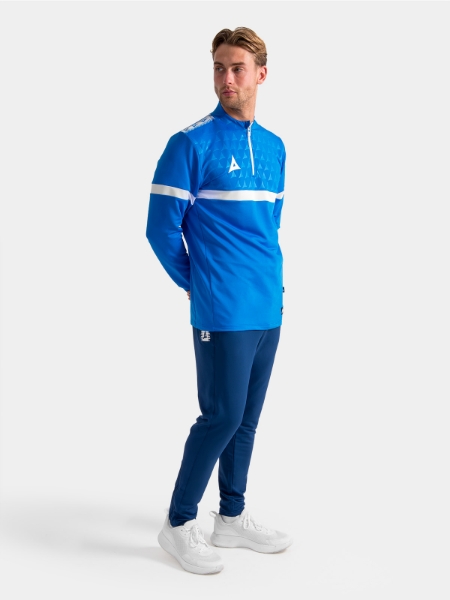 Full-length training view in Royal Blue, featuring the Evolve Pro Overlay as a high-visibility, professional training layer.