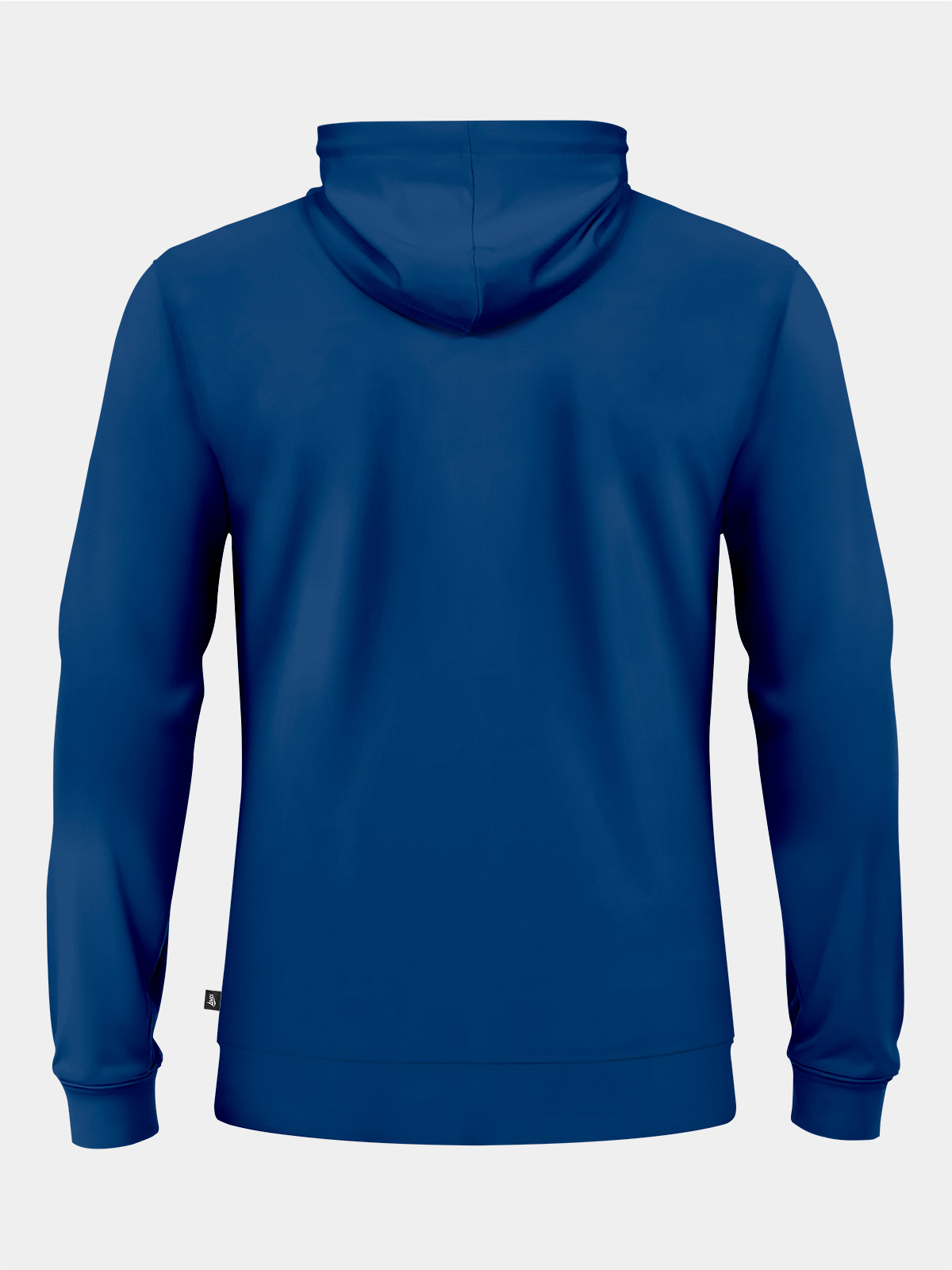 back view of the navy focus 2 essentials hoody, tailored for professional squad representation.