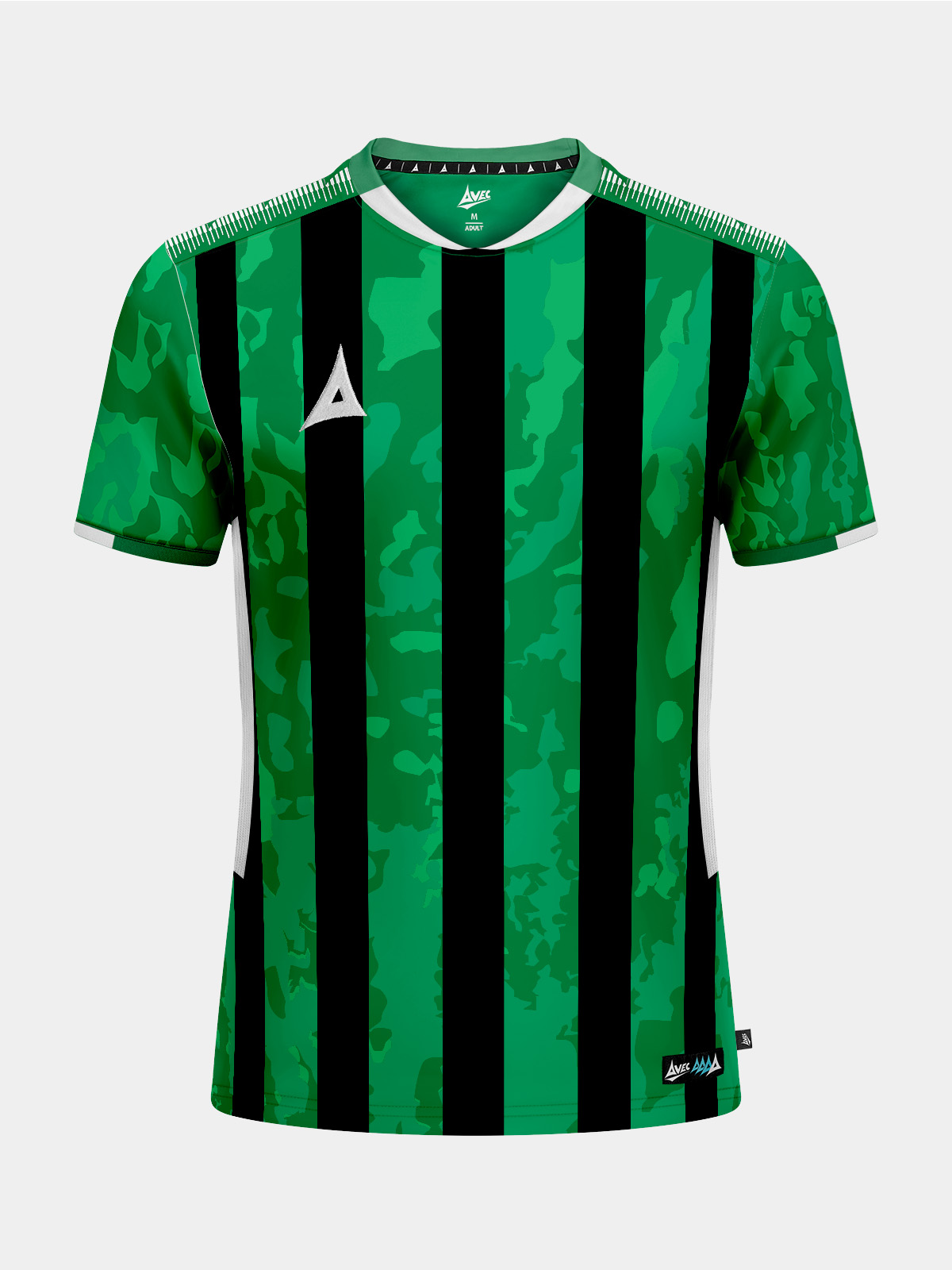 picture of pro intent stripe jersey - green/black