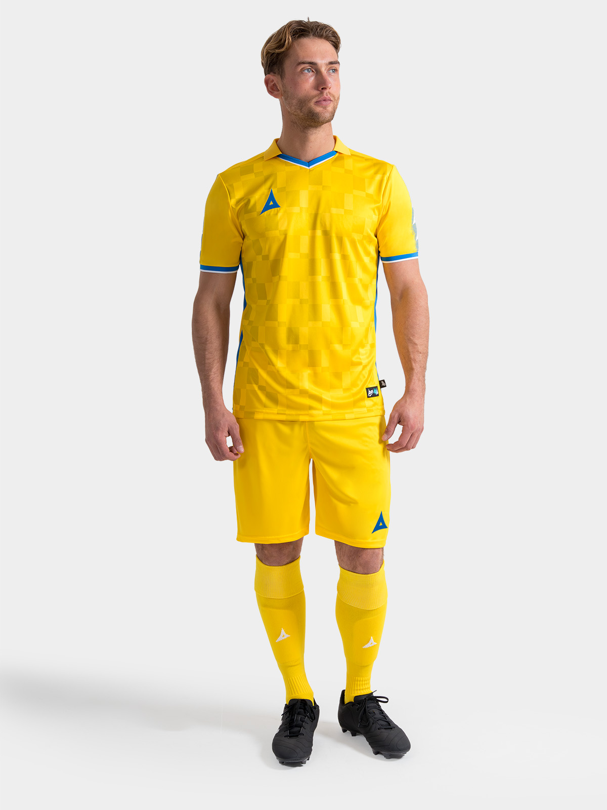 picture of focus 2 classic short - yellow/royal