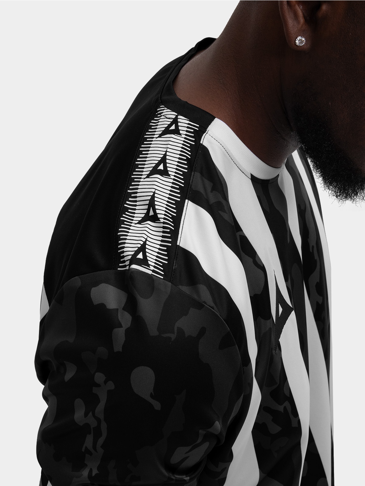 picture of pro intent stripe jersey - black/white