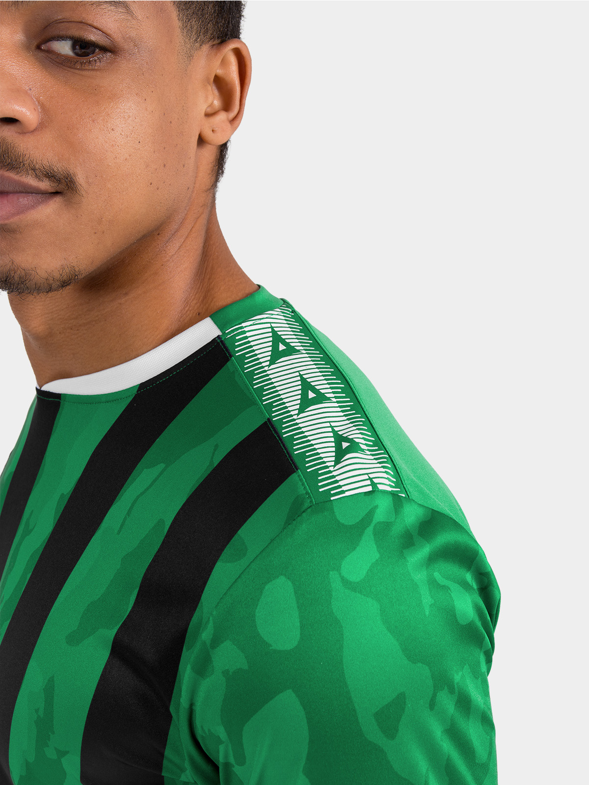 picture of pro intent stripe jersey - green/black