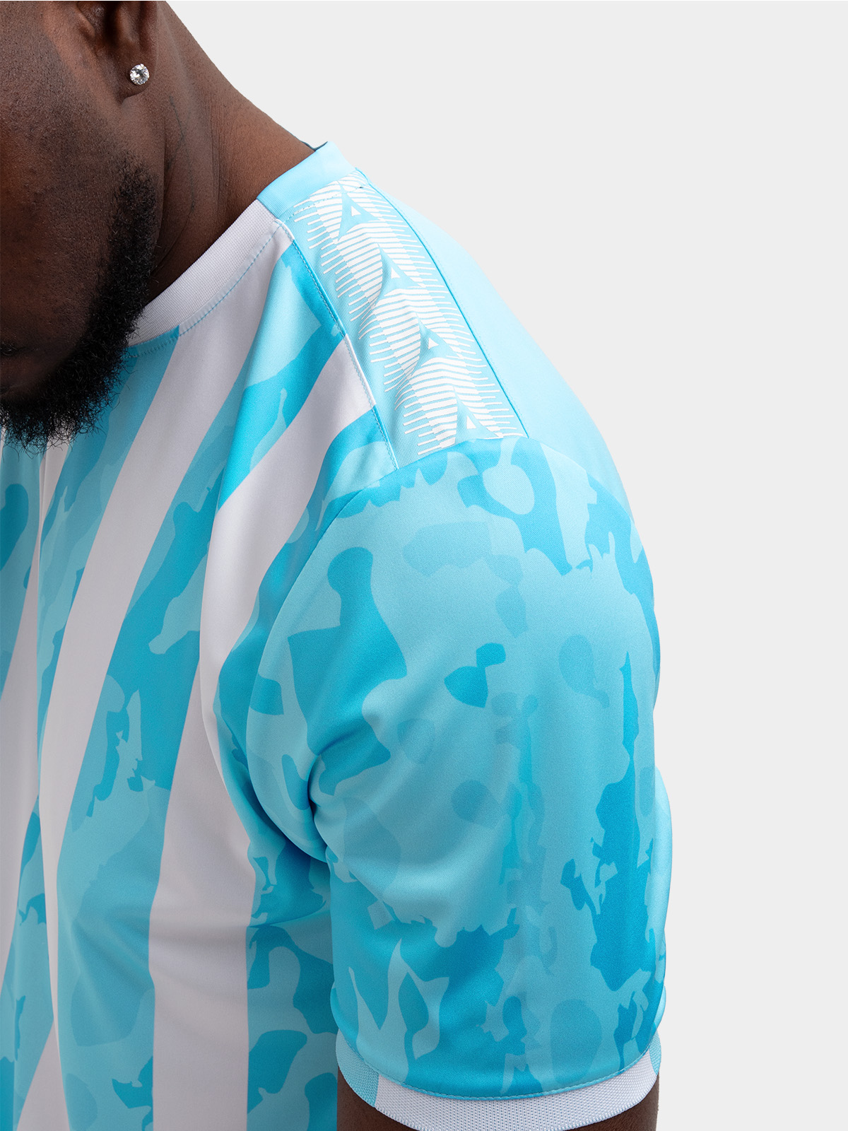 picture of pro intent stripe jersey - hyper sky/white