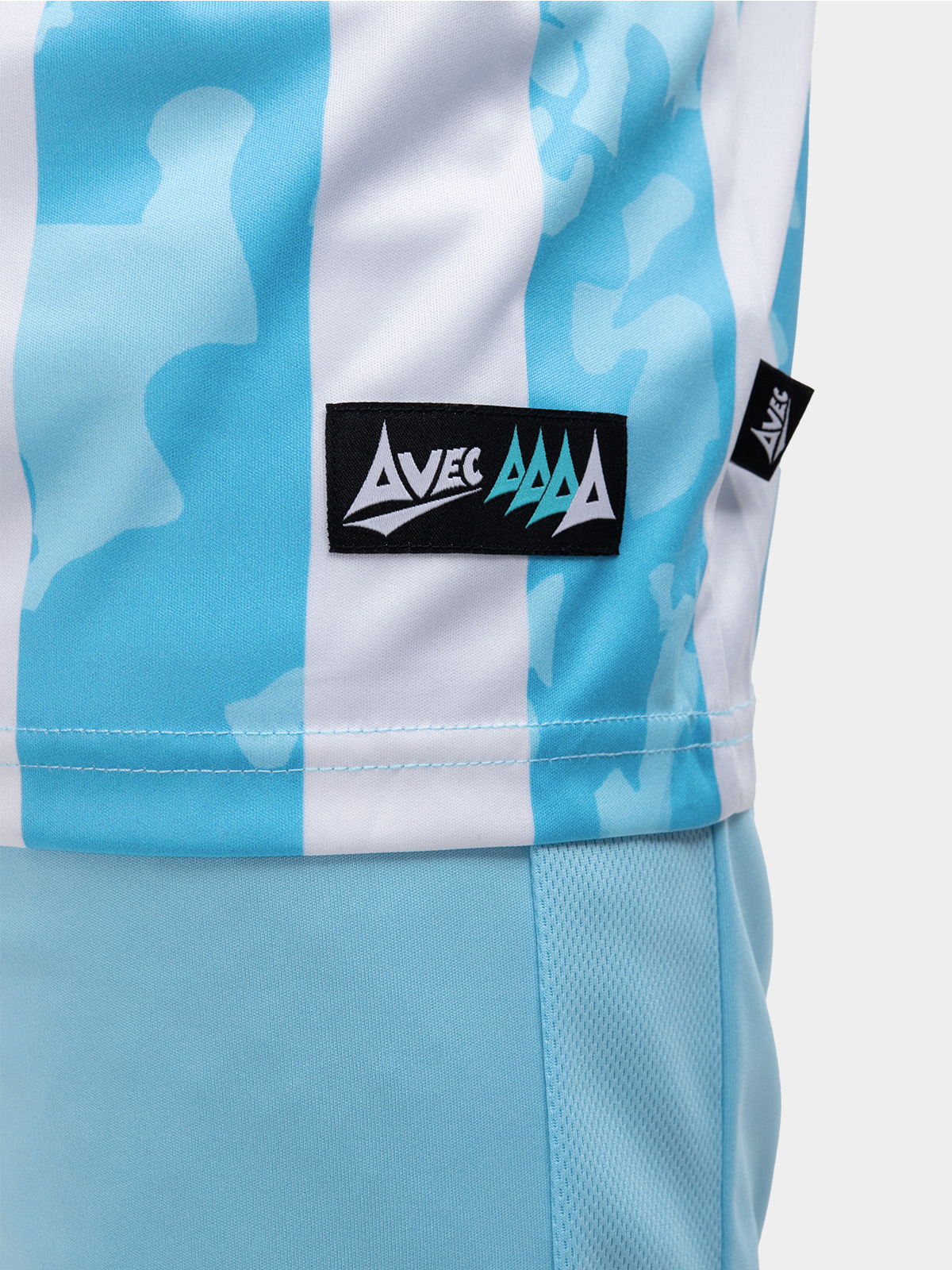picture of pro intent stripe jersey - hyper sky/white