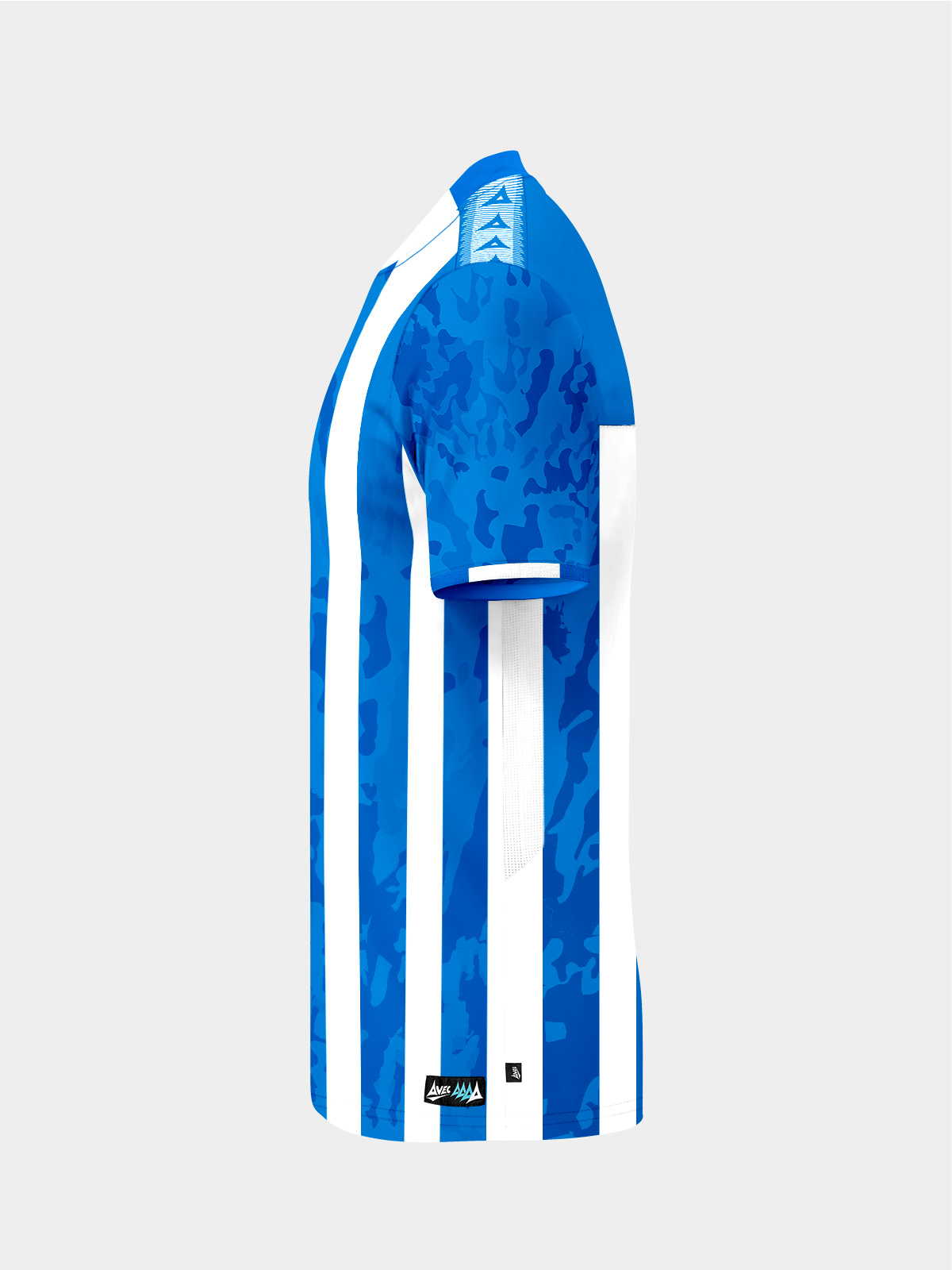 picture of pro intent stripe jersey - royal/white