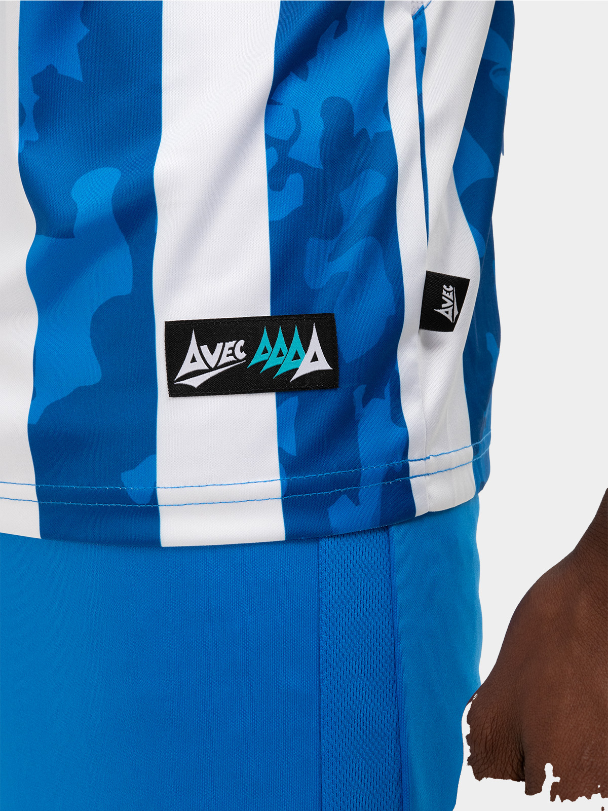 picture of pro intent stripe jersey - royal/white