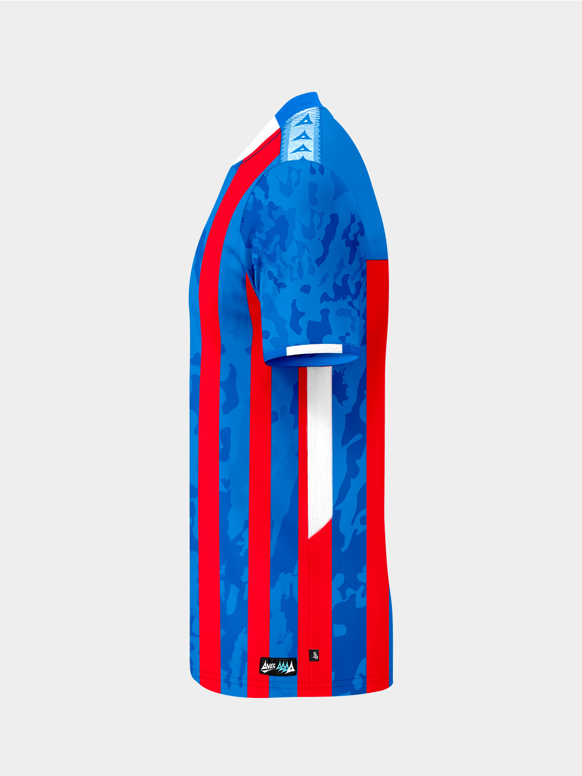 picture of pro intent stripe jersey - royal/red