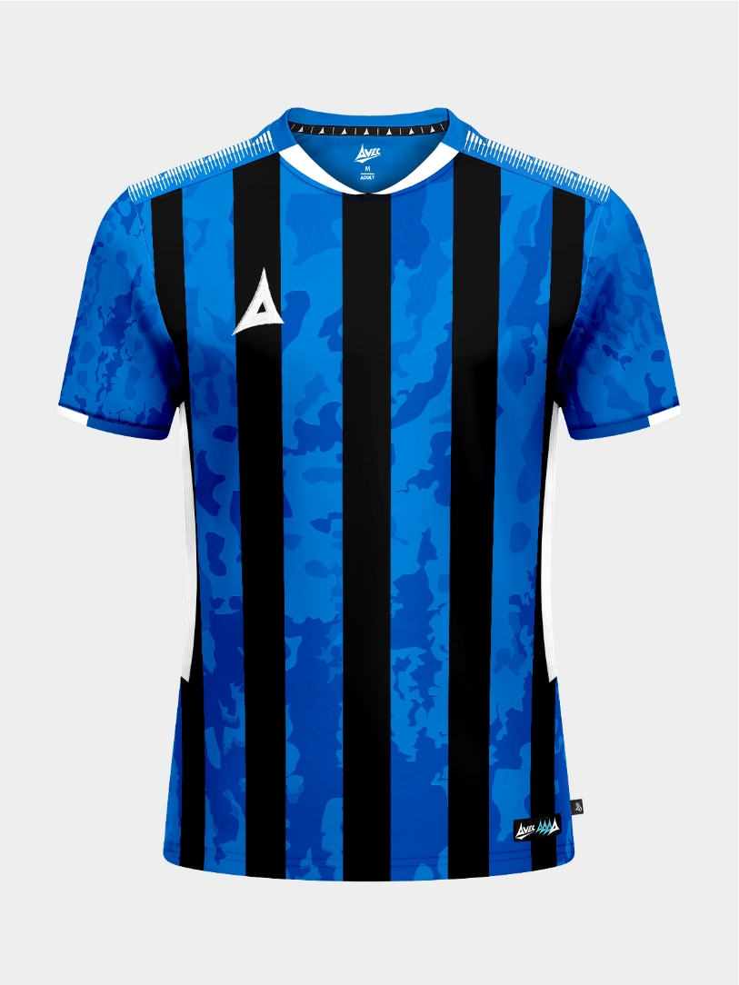 Picture of PRO INTENT STRIPE JERSEY - ROYAL/BLACK