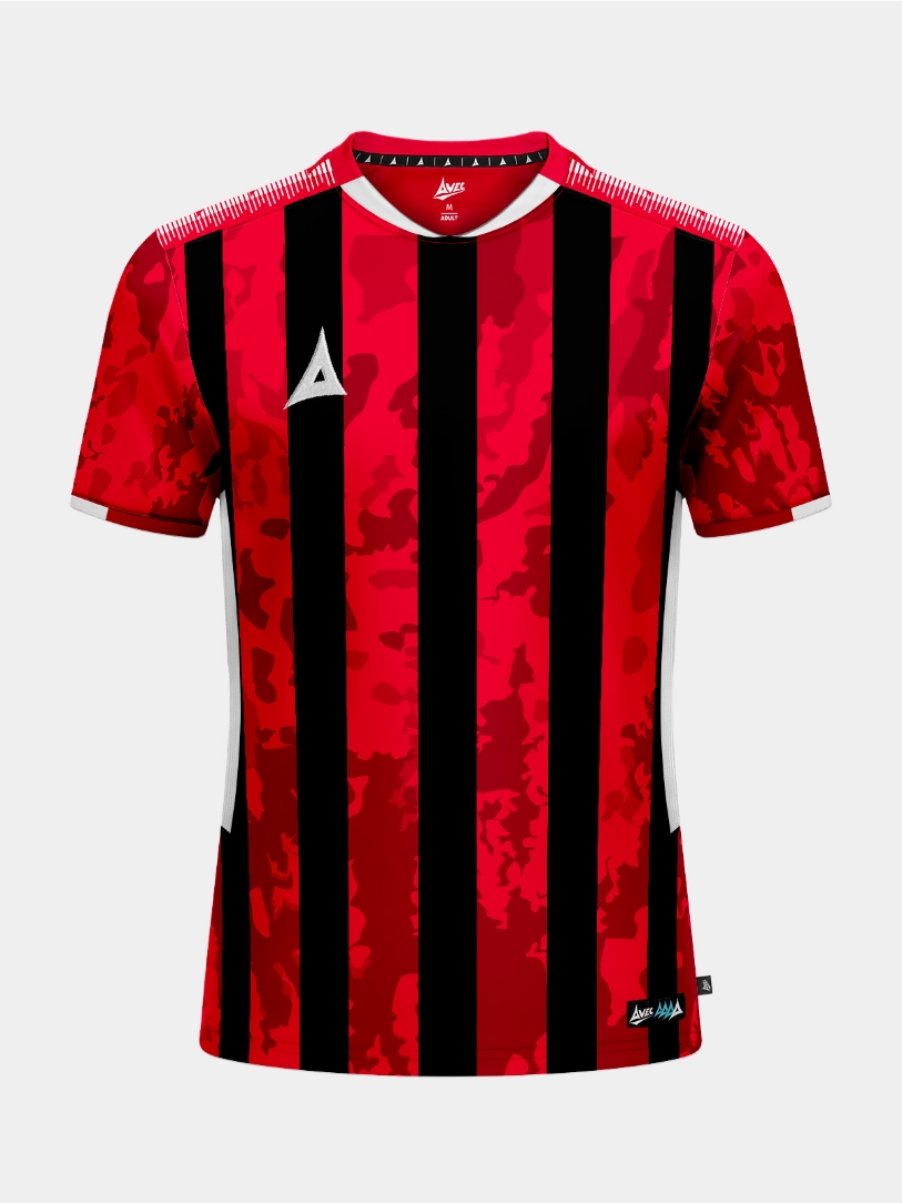 Picture of PRO INTENT STRIPE JERSEY - RED/BLACK
