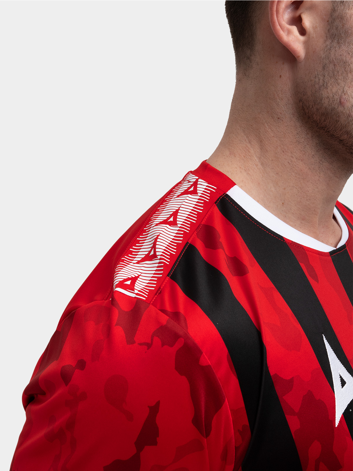 picture of pro intent stripe jersey - red/black