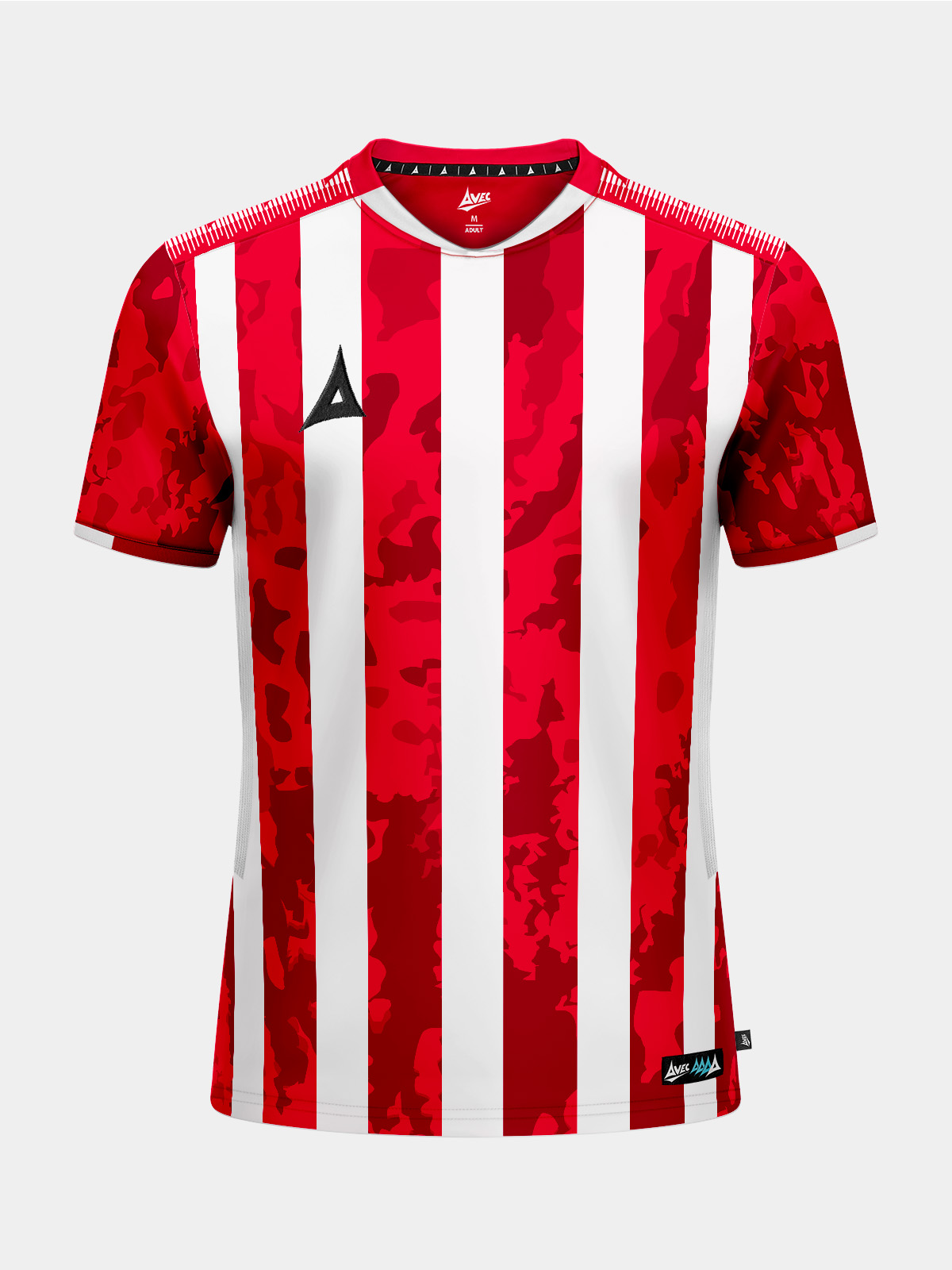 picture of pro intent stripe jersey - red/white