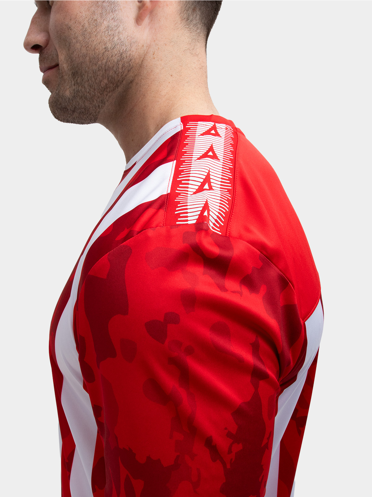picture of pro intent stripe jersey - red/white