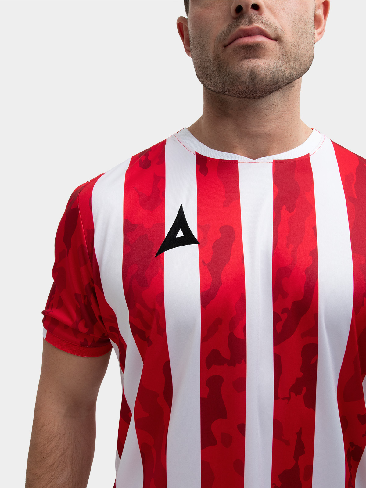 picture of pro intent stripe jersey - red/white