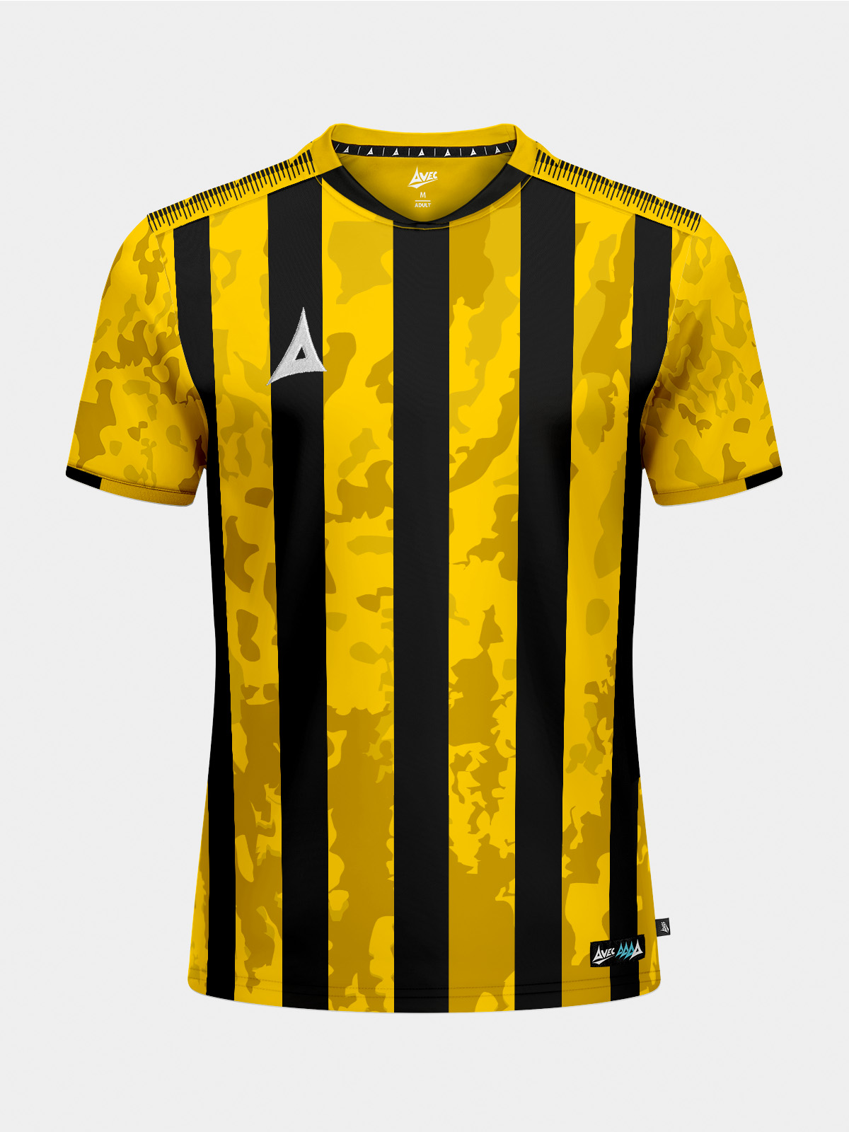 picture of pro intent stripe jersey - yellow/black