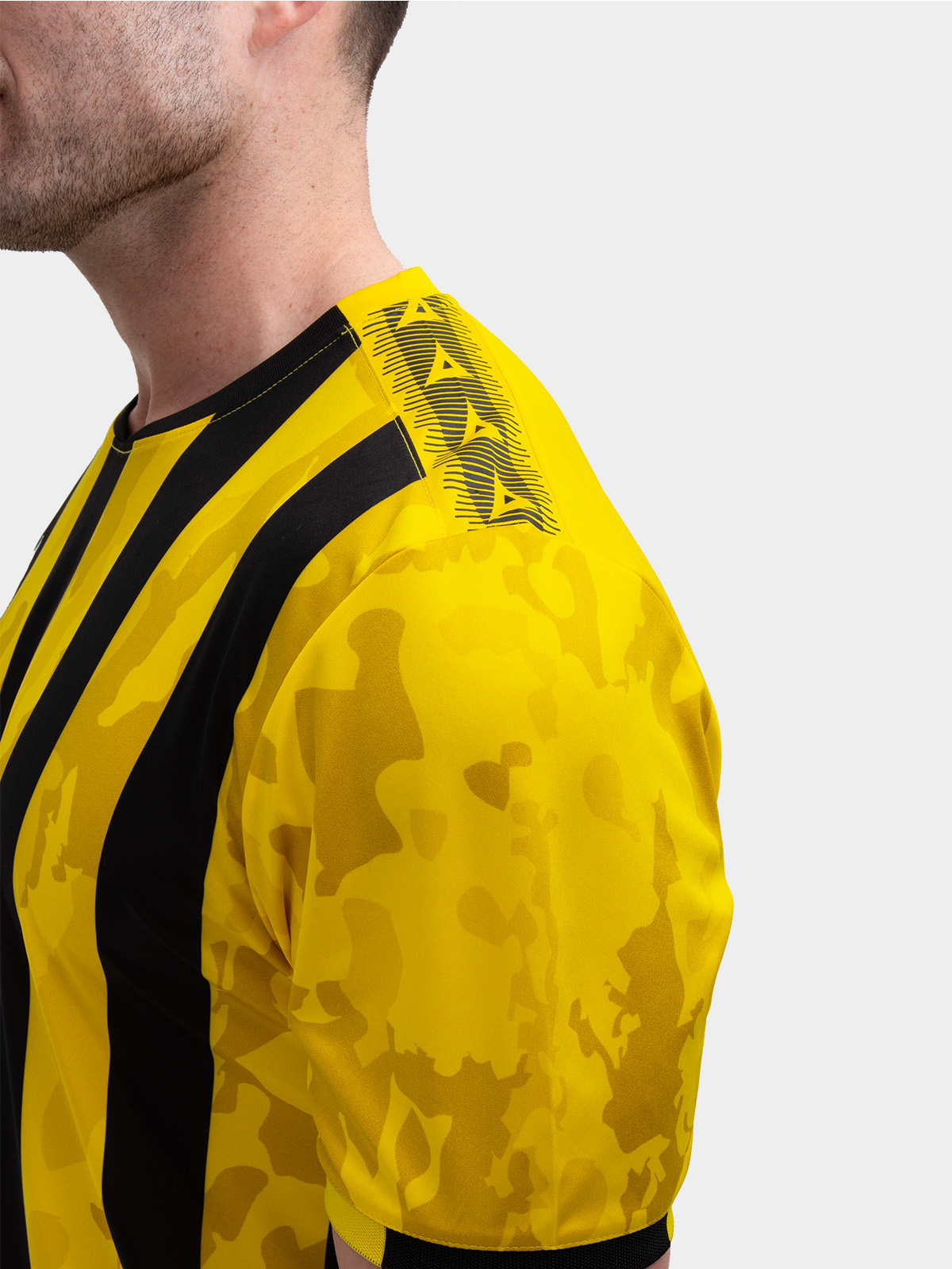 picture of pro intent stripe jersey - yellow/black