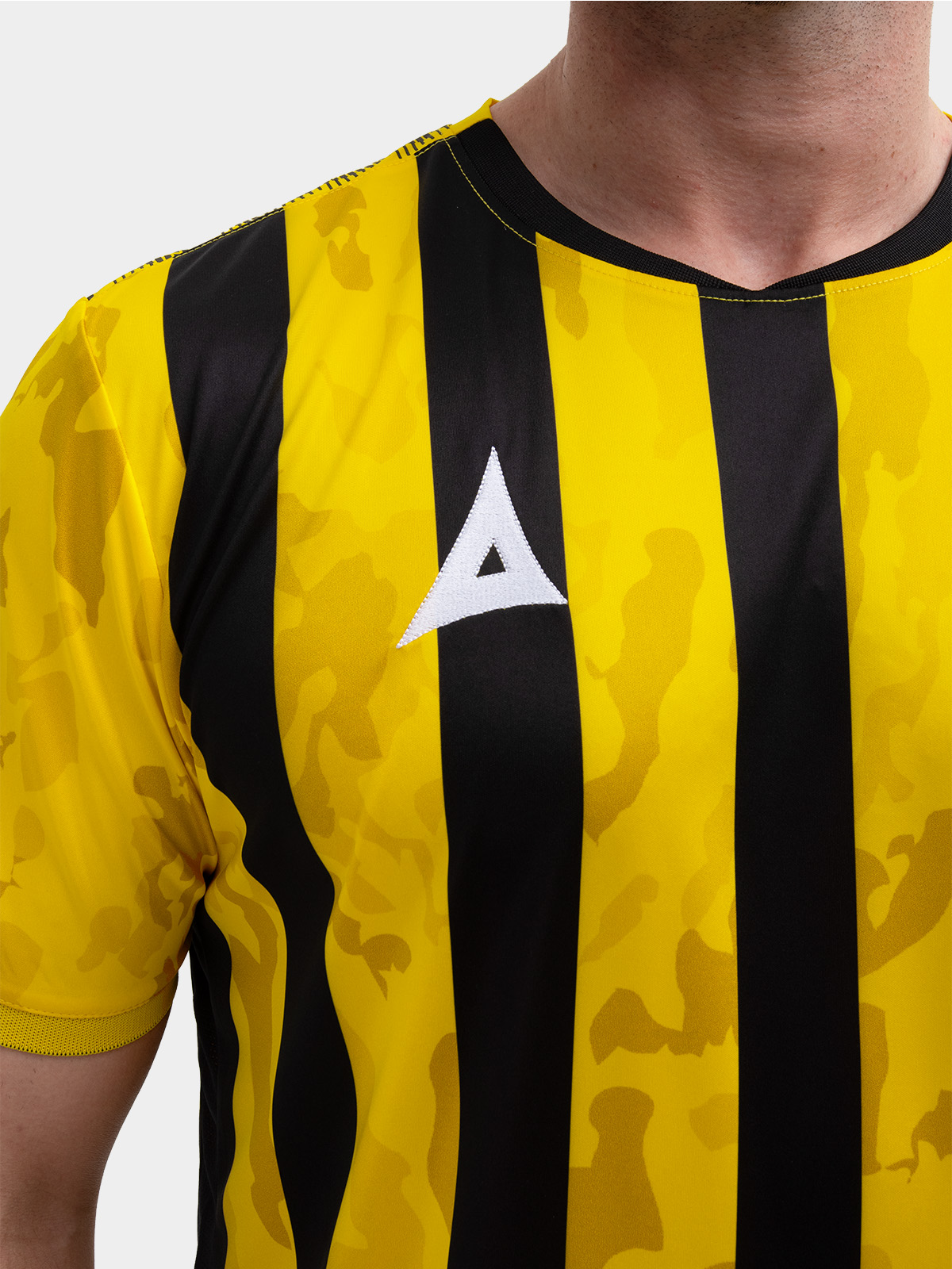 picture of pro intent stripe jersey - yellow/black
