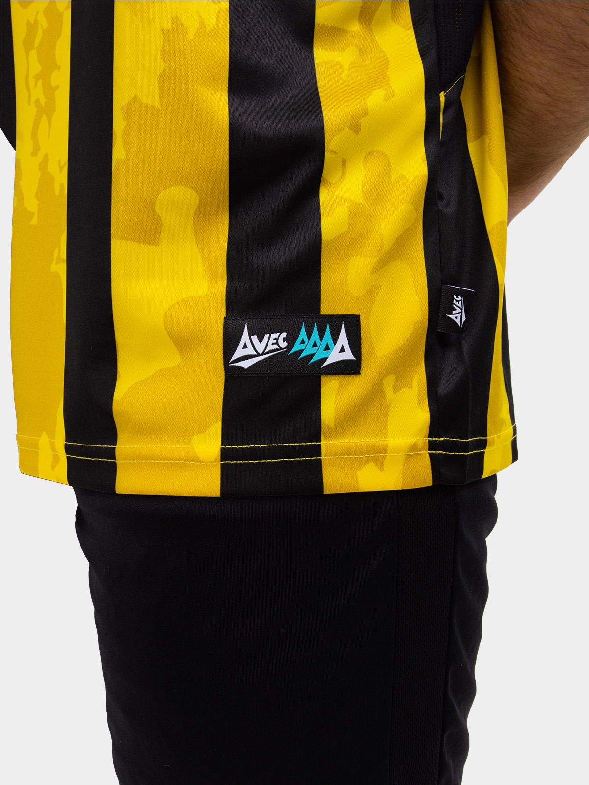 picture of pro intent stripe jersey - yellow/black
