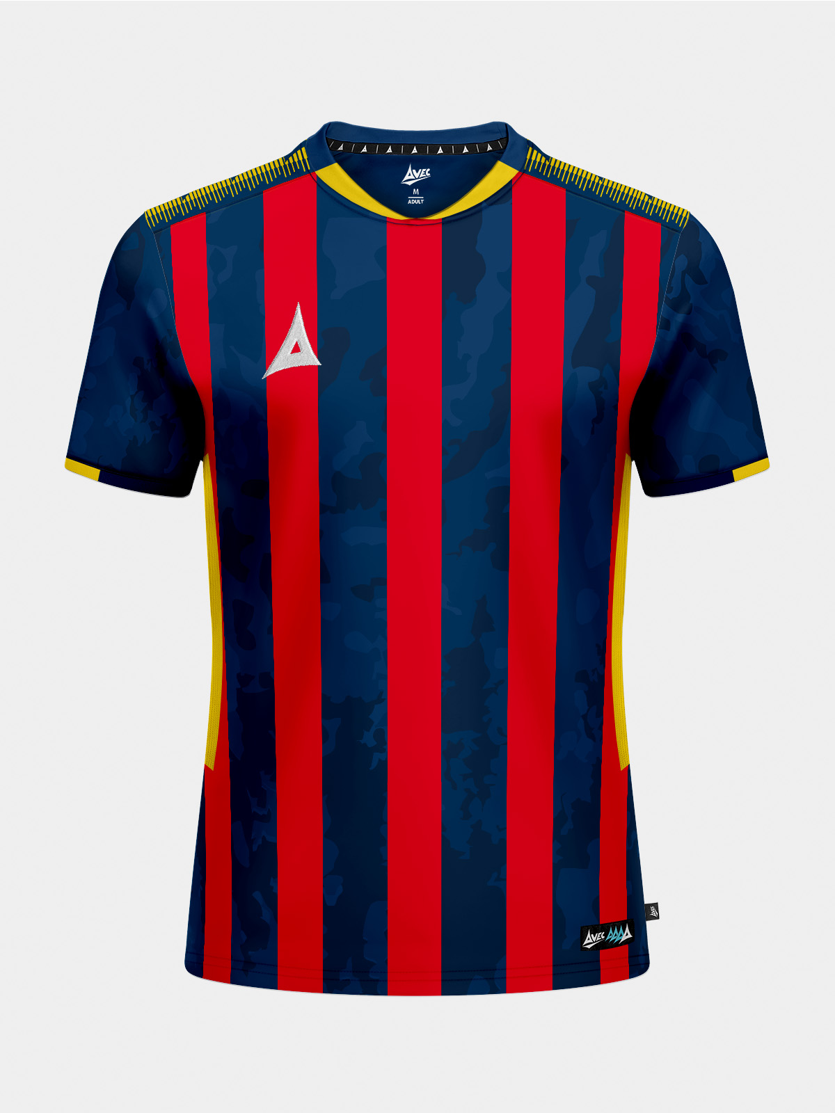picture of pro intent stripe jersey - navy/red/yellow