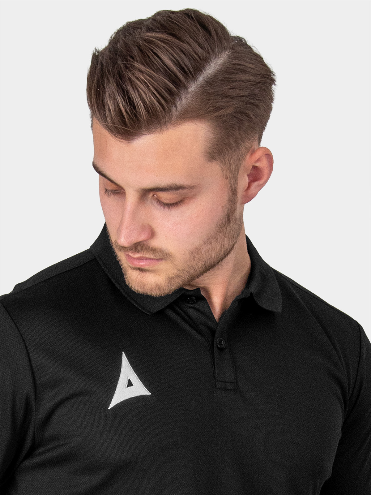 picture of focus 2 tech polo - black