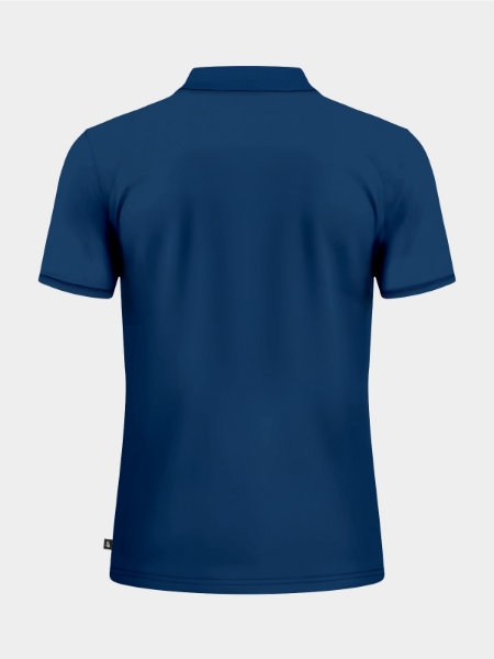 Back View of the Avec Focus 2 Navy Blue Tech Polo