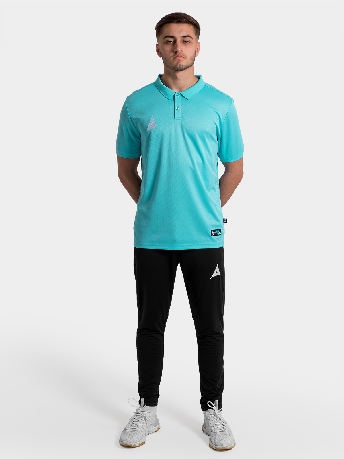 picture of focus 2 tech polo - hyper blue