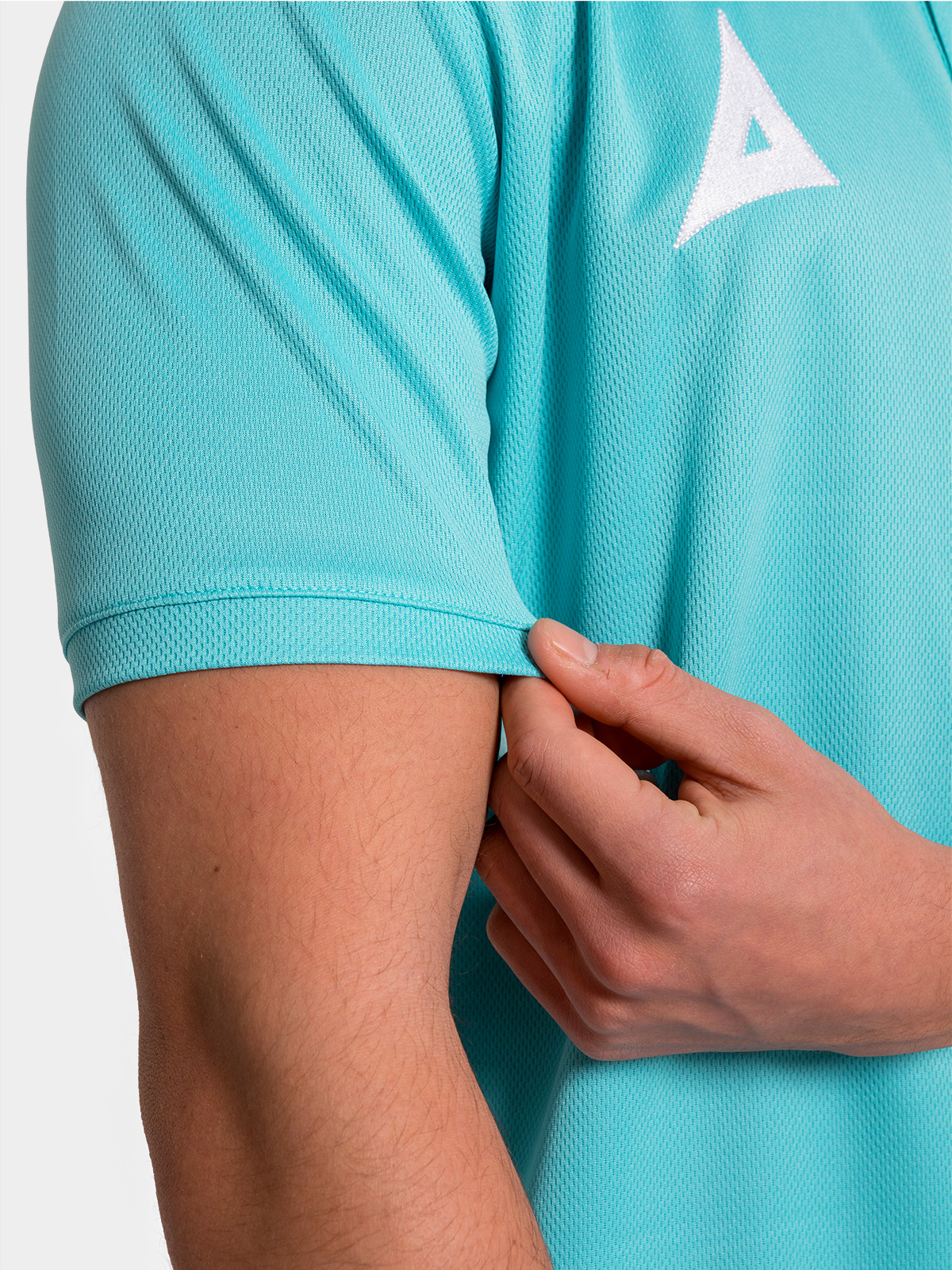picture of focus 2 tech polo - hyper blue