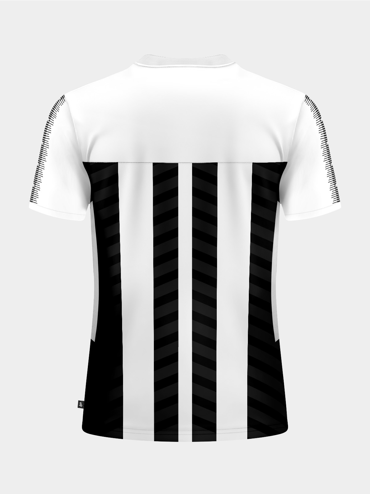 picture of team id pro stripe jersey - black/white