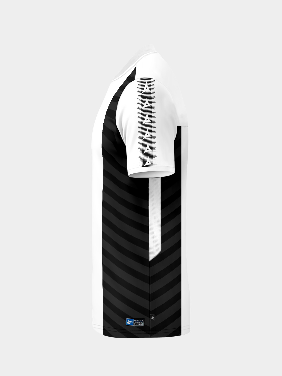 picture of team id pro stripe jersey - black/white