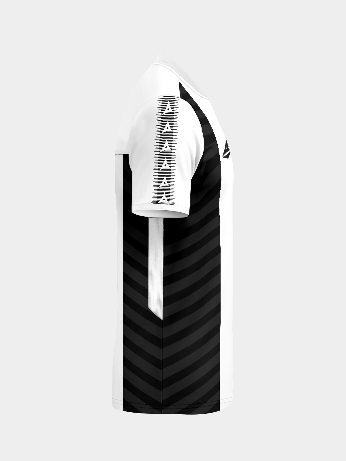 picture of team id pro stripe jersey - black/white
