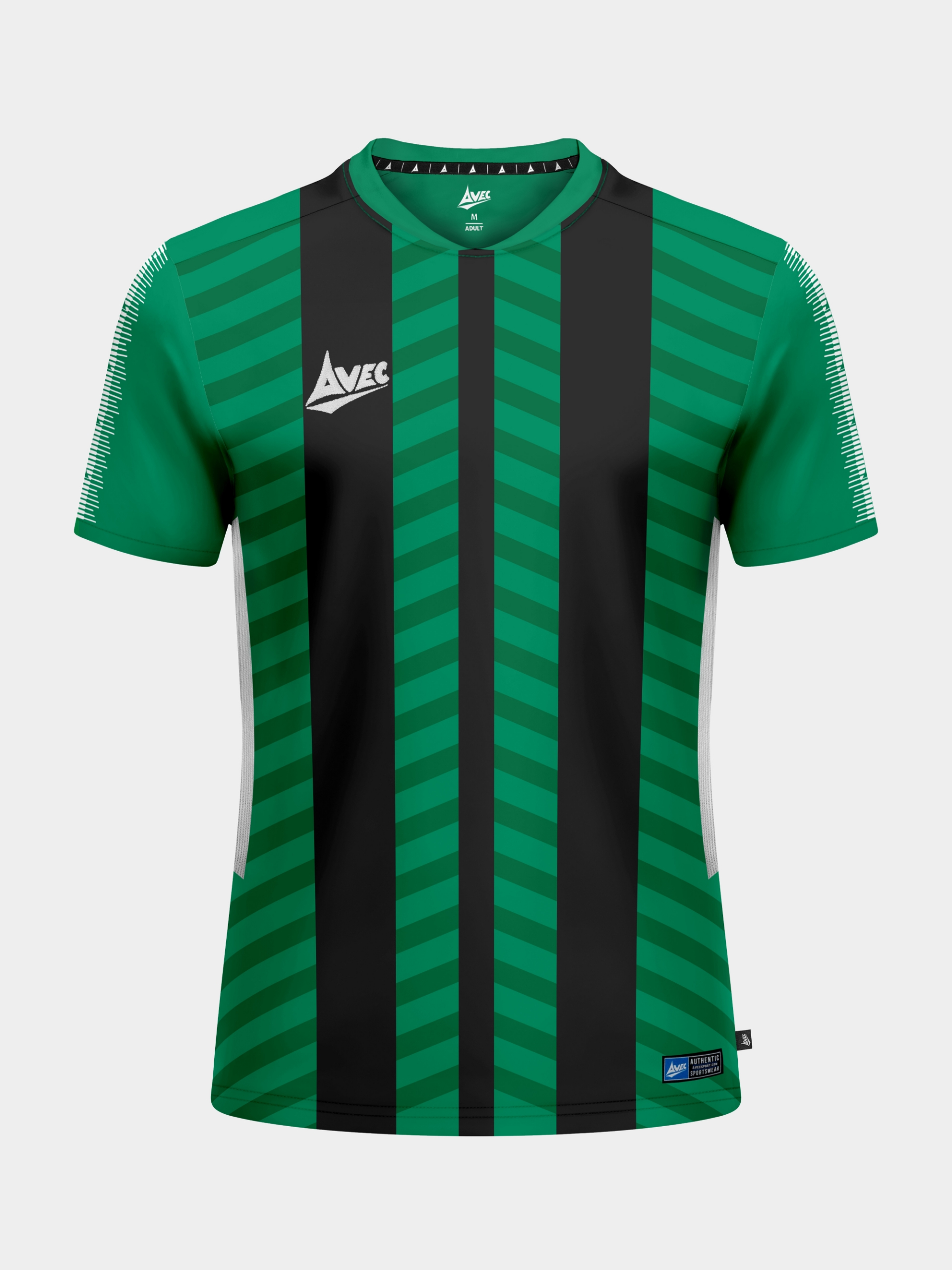 picture of team id pro stripe jersey - green/black