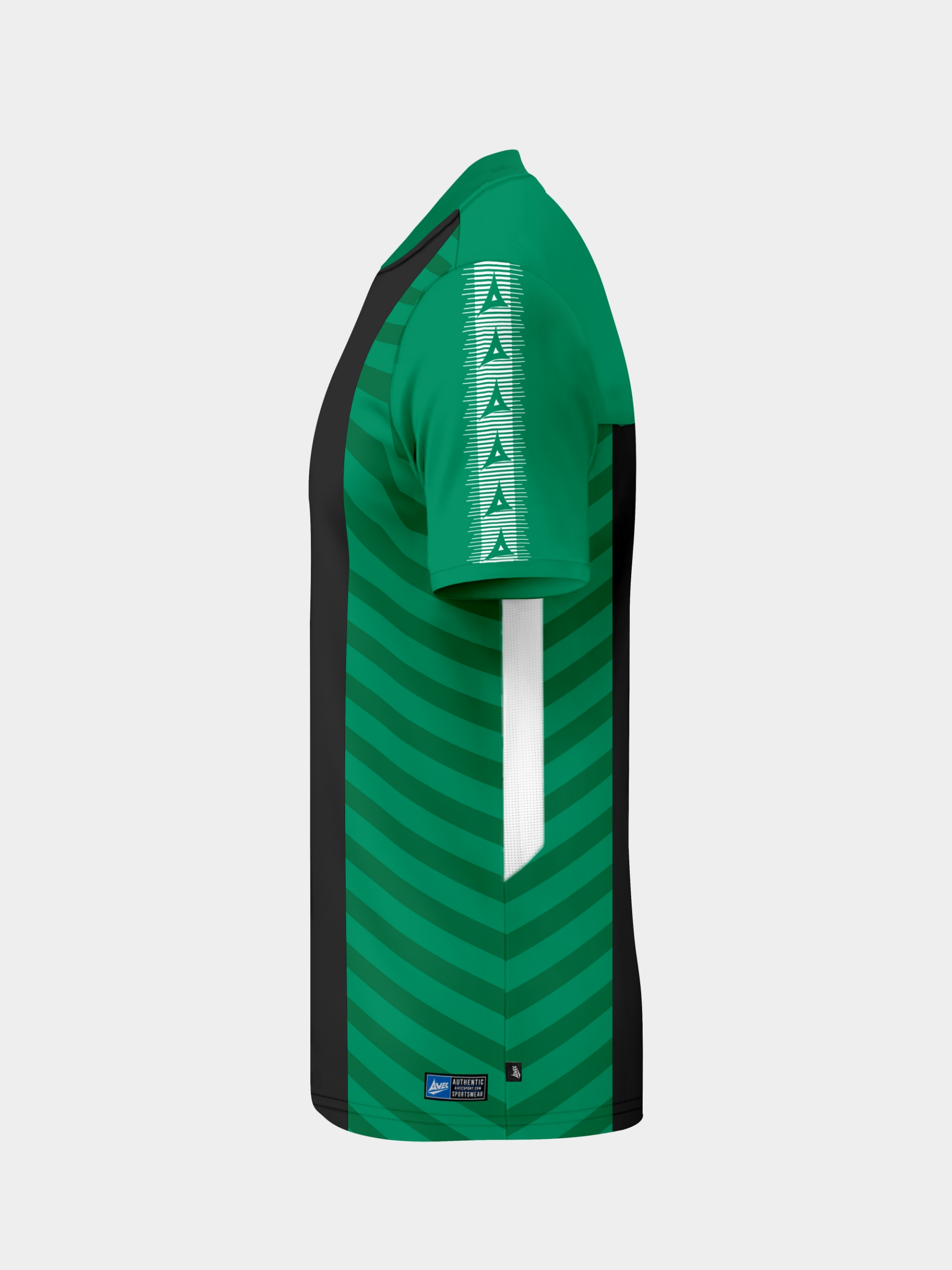 picture of team id pro stripe jersey - green/black