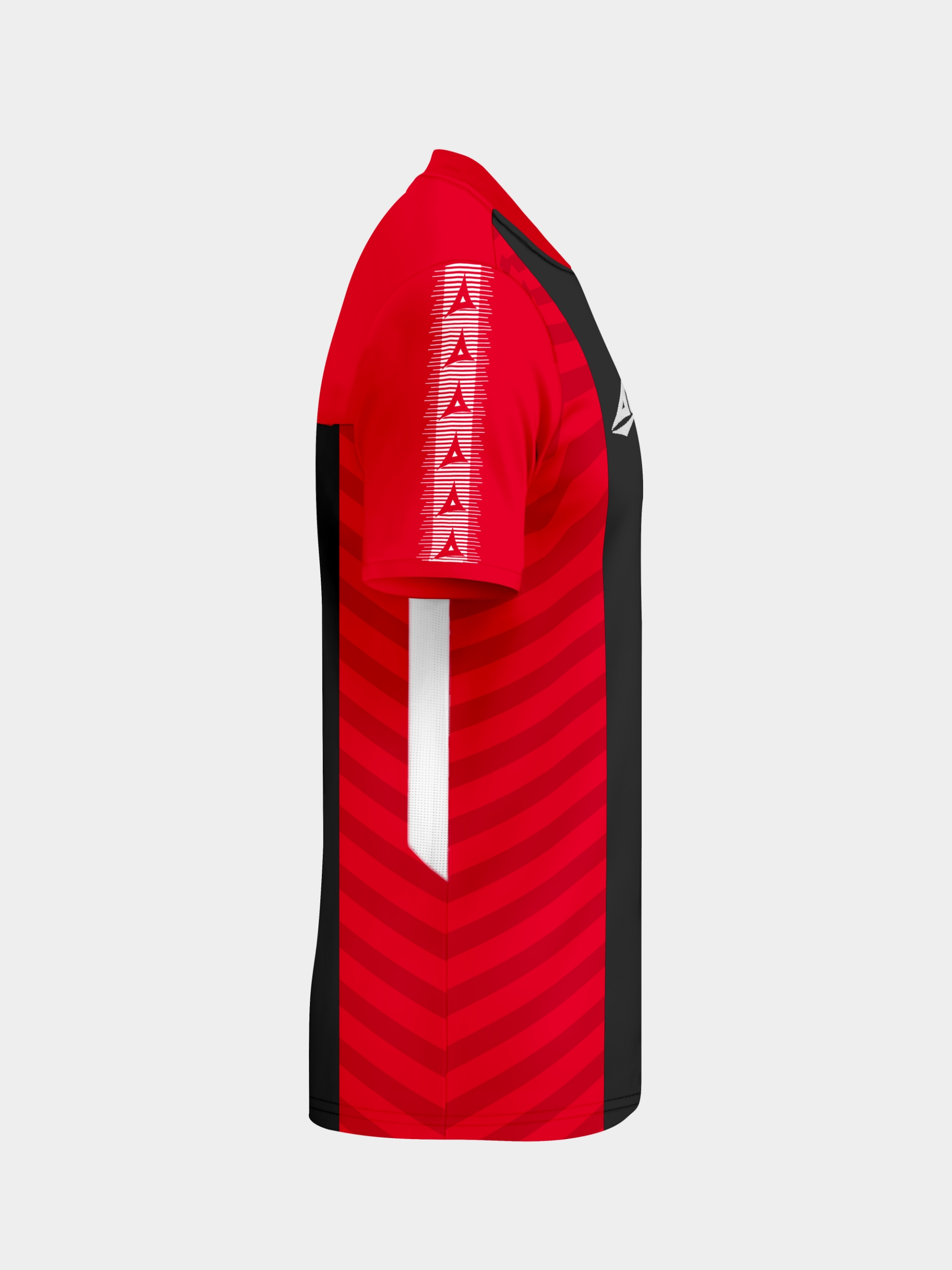 picture of team id pro stripe jersey - red/black