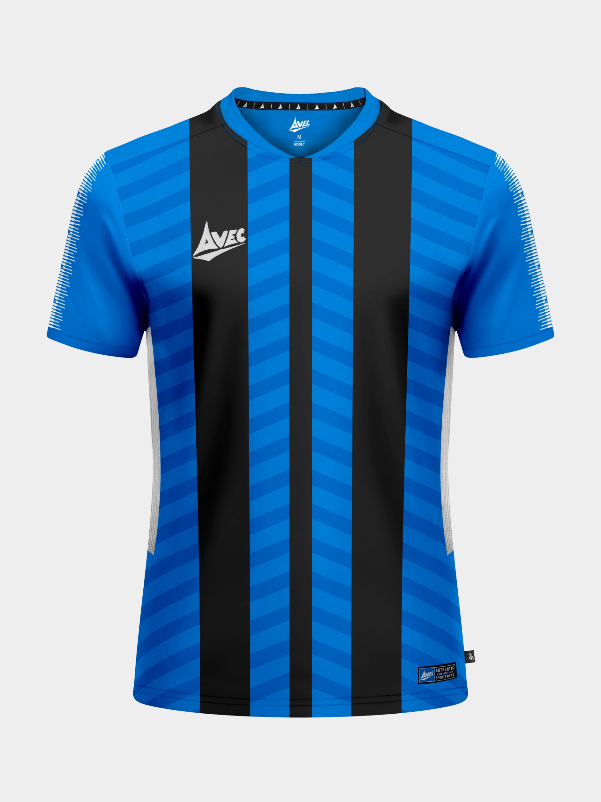 picture of team id pro stripe jersey - royal/black