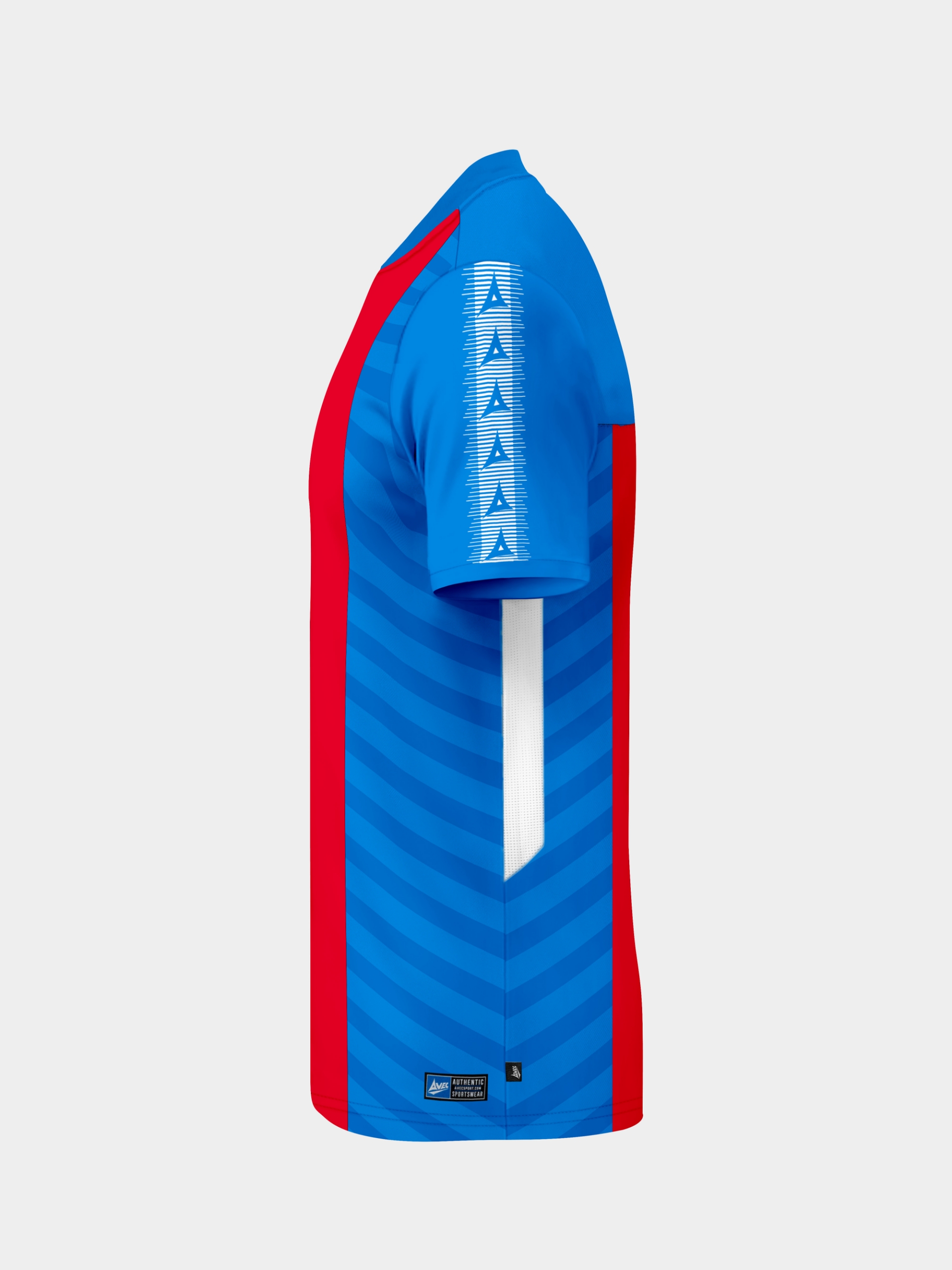 picture of team id pro stripe jersey - royal/red