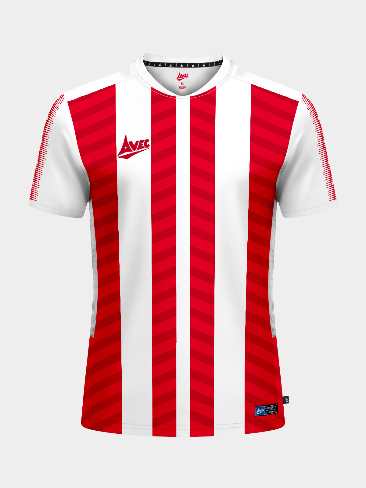 picture of team id pro stripe jersey - white/red