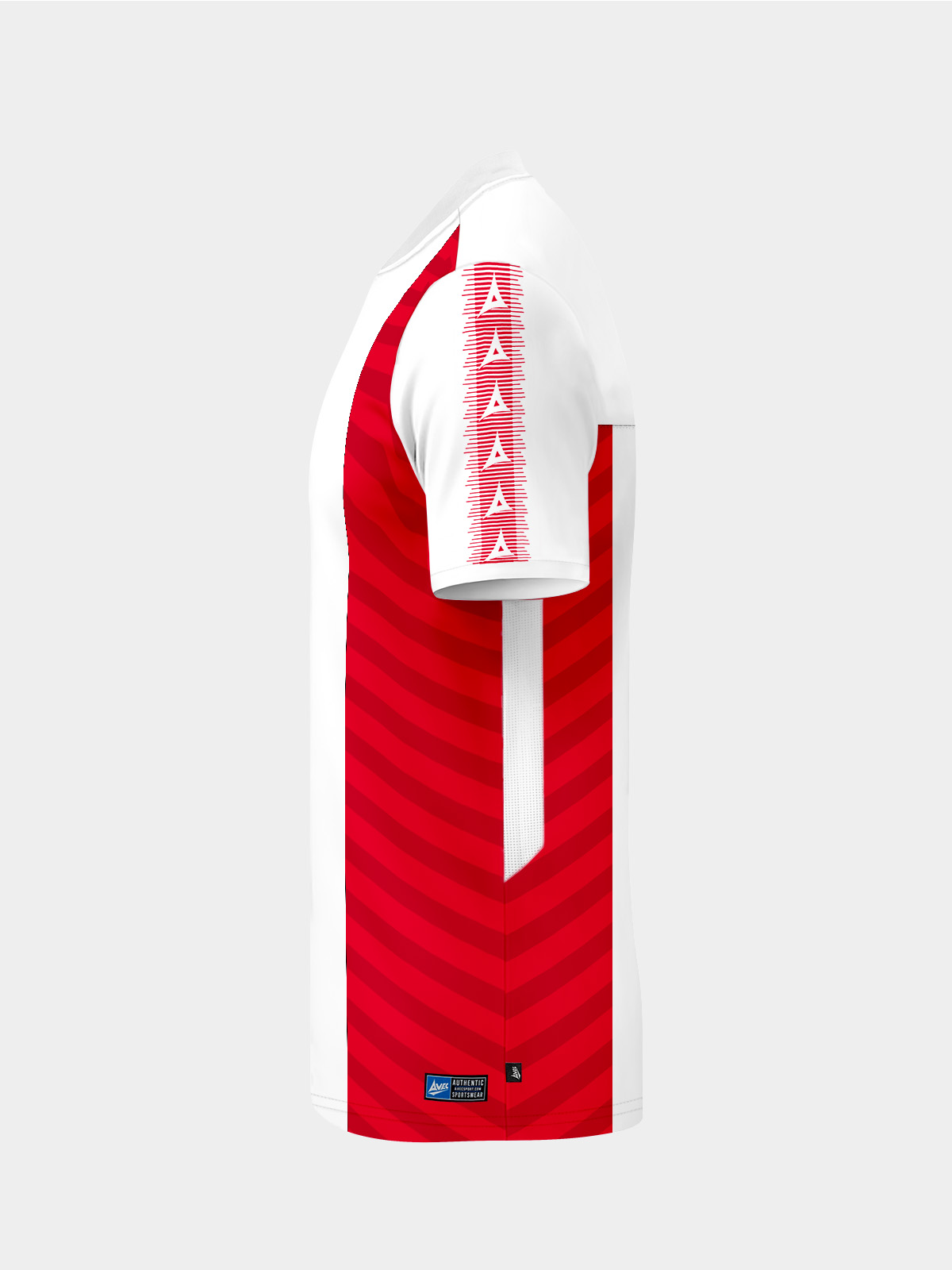 picture of team id pro stripe jersey - white/red