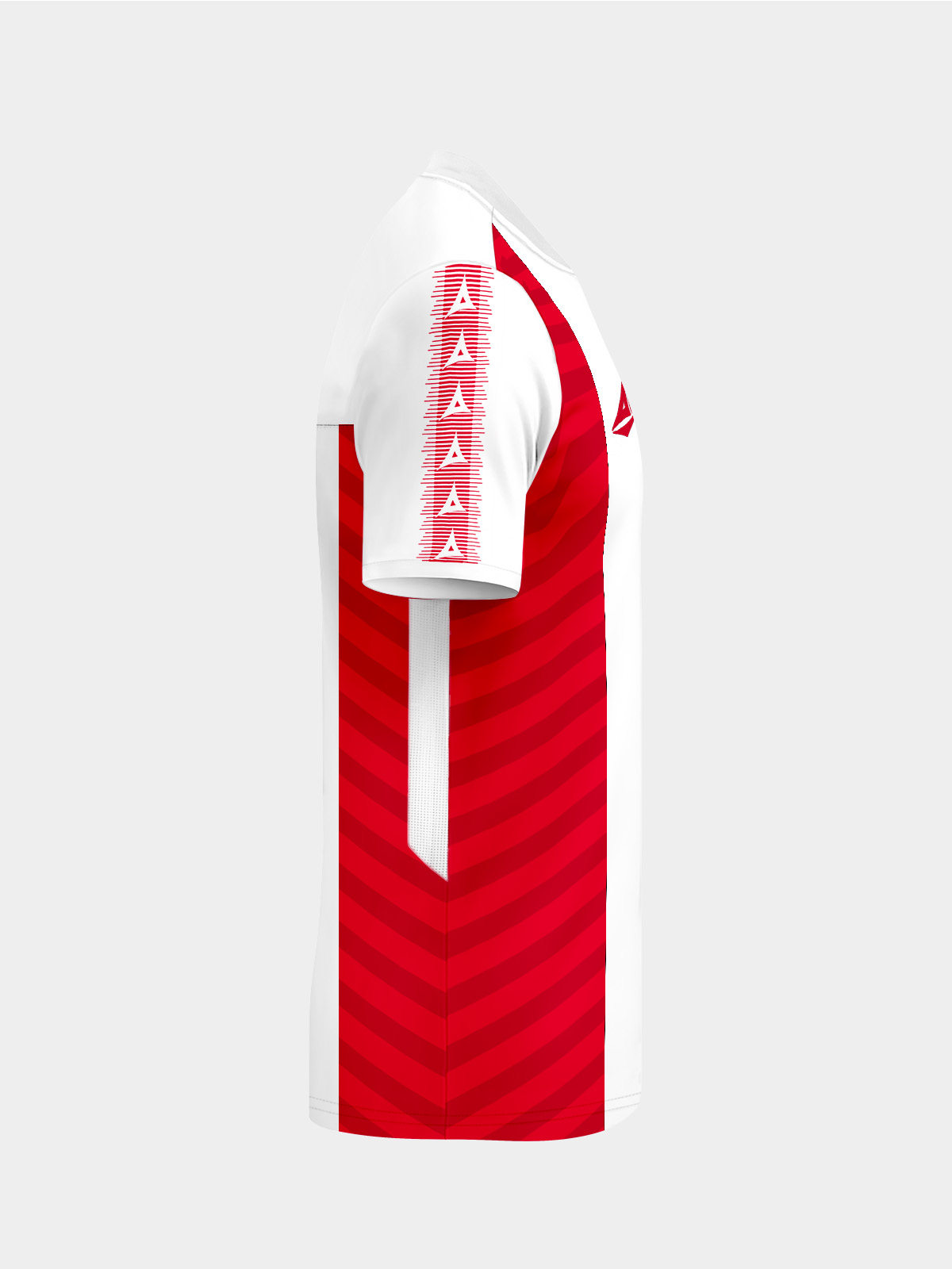 picture of team id pro stripe jersey - white/red
